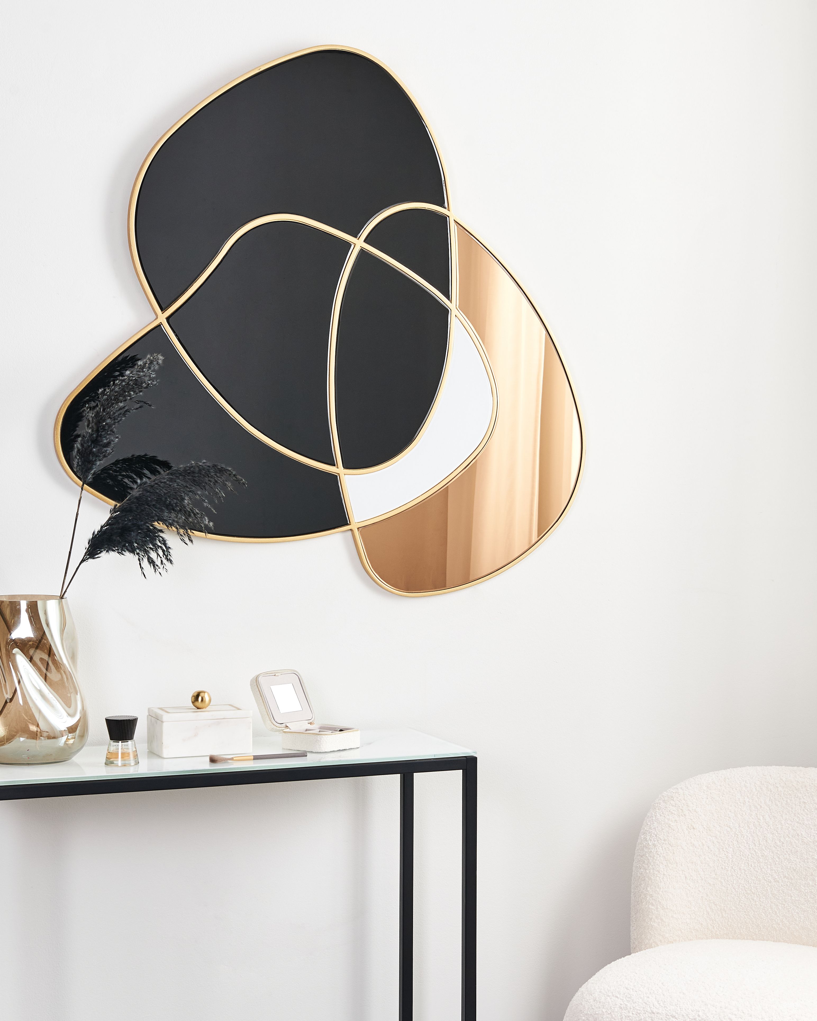 Wall Mirror TAILLY 99 cm 89 cm Black