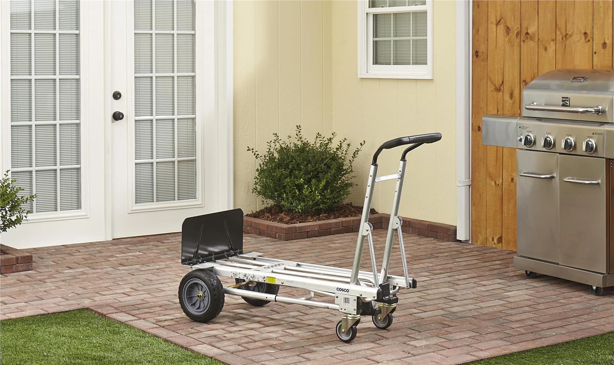 Cosco 3-in-1 Assist Series Hand Truck/Assisted Hand Truck/Cart with flat-free wheels - Image 4