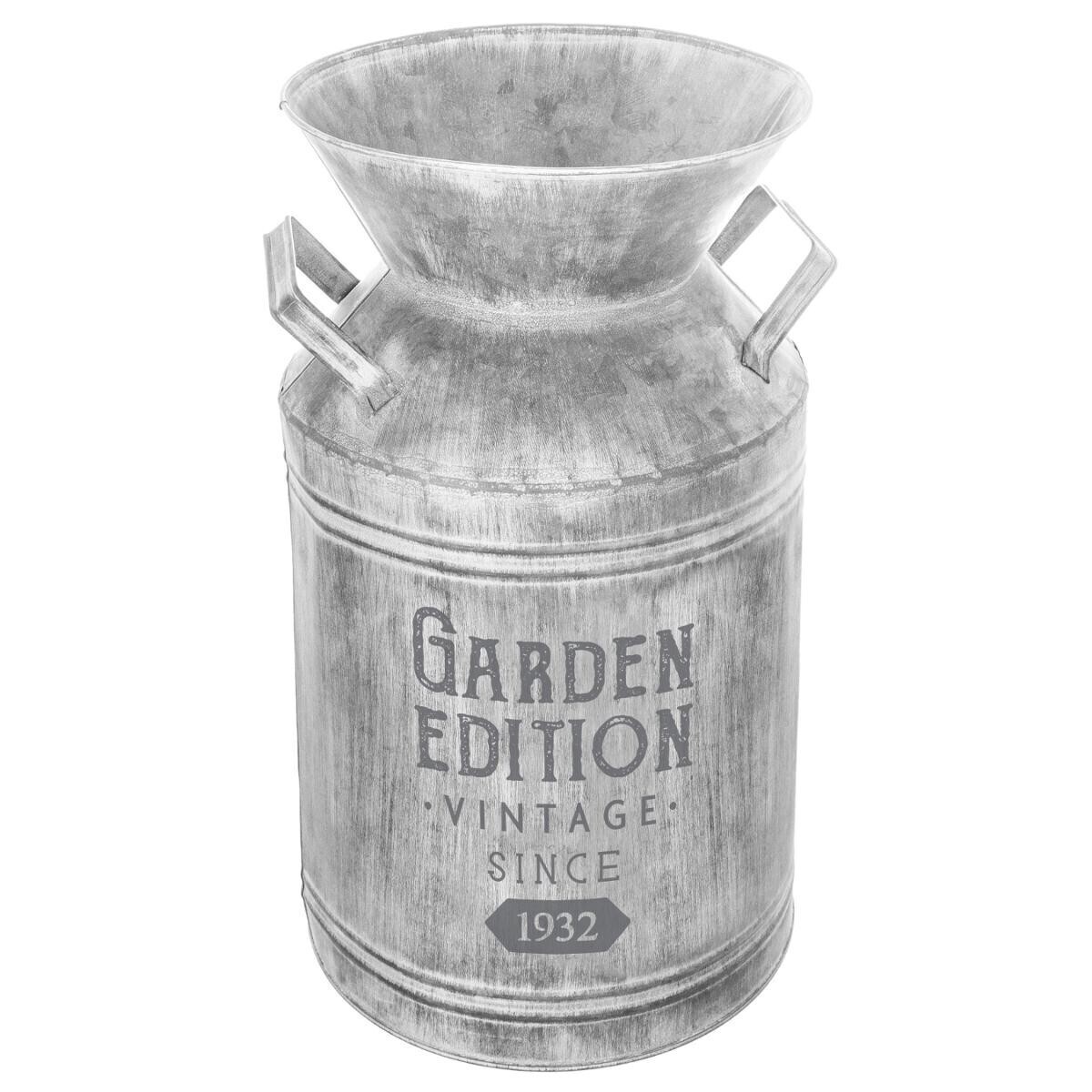 Milk jug, metal Grey, H.37 cm