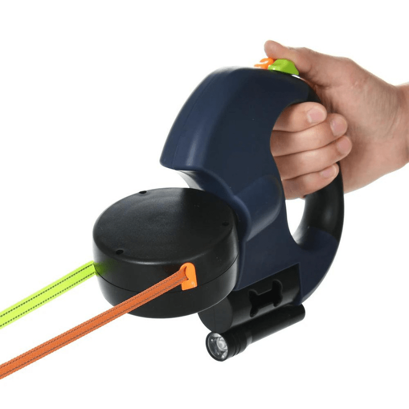 DuoGlow | Dubbele Hondenriem met LED-Licht en 30kg Draagvermogen