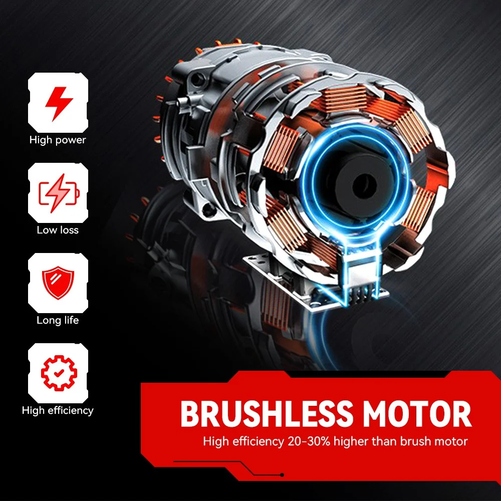 3-in-1 Brushless 6" Pole Chainsaw & Electric Pruning Shears Cordless Pole Saw - Image 12