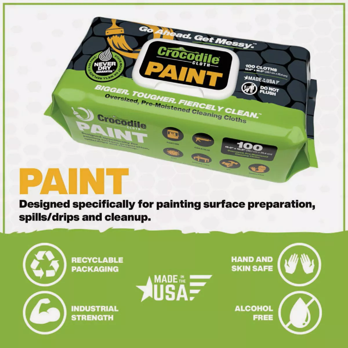Crocodile Cloth Paint Cleaning Wipe (100-Count)