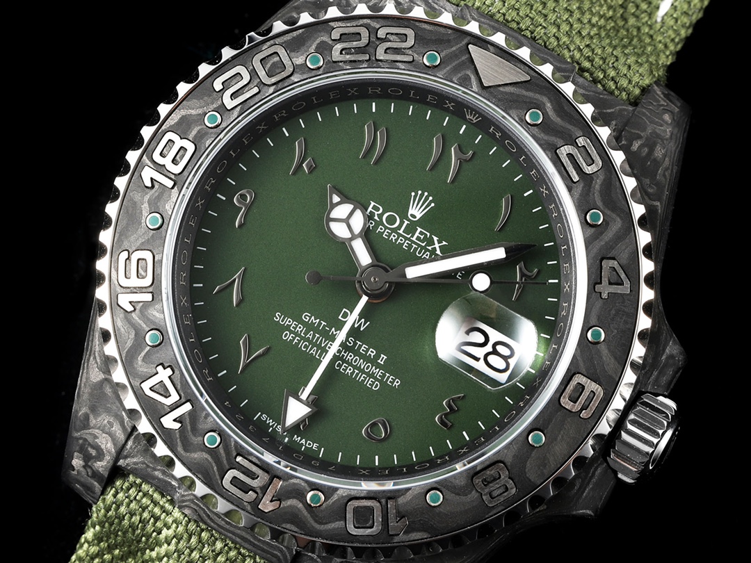 Diw New Rolex Ultra Limited Edition GMT-MASTER II-Carbon Fiber-Green(1:1 replica) - Top club