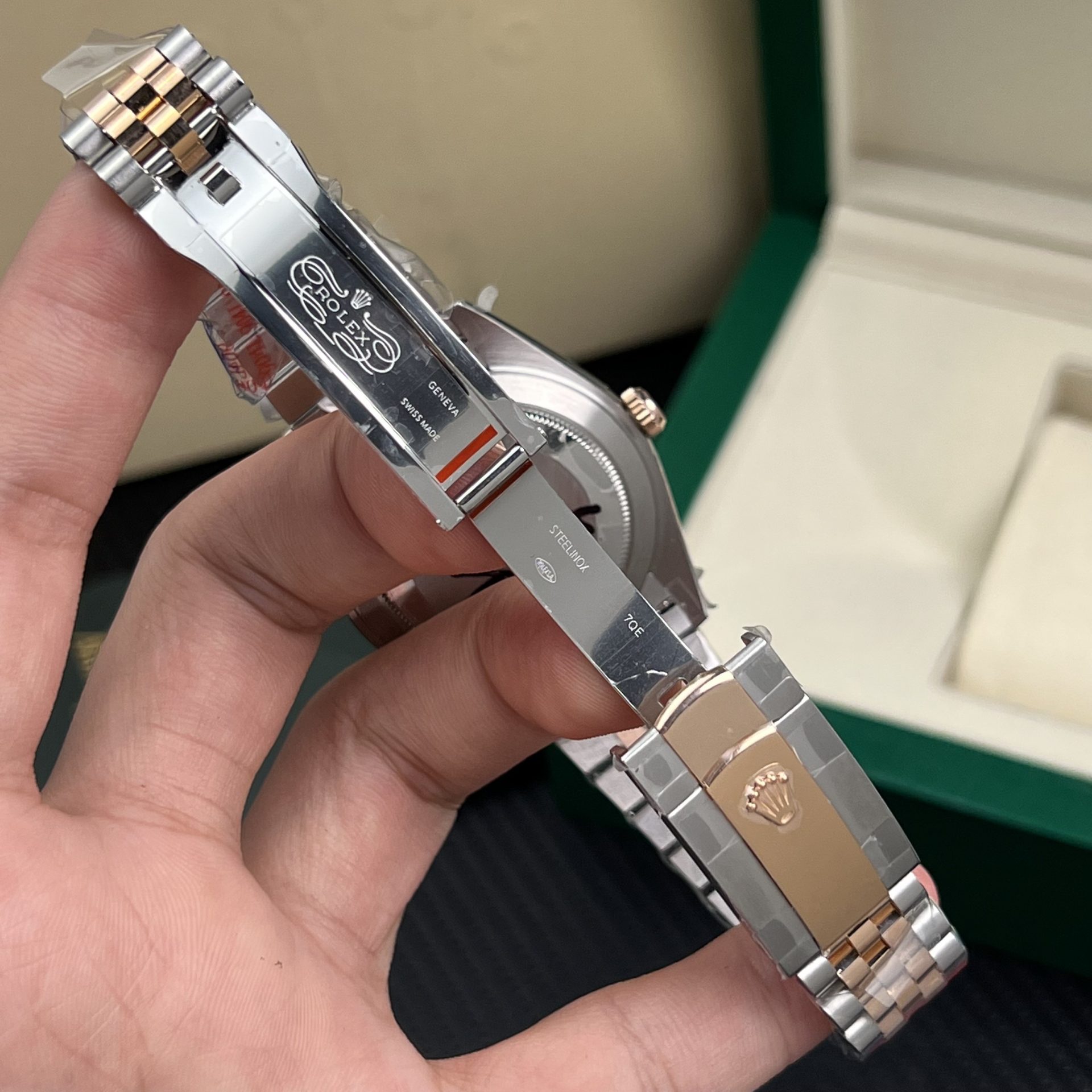 Rolex Replica Watches DateJust Gold Wrapped Chocolate Dial GM Factory 41mm - Elite Watch Atelier