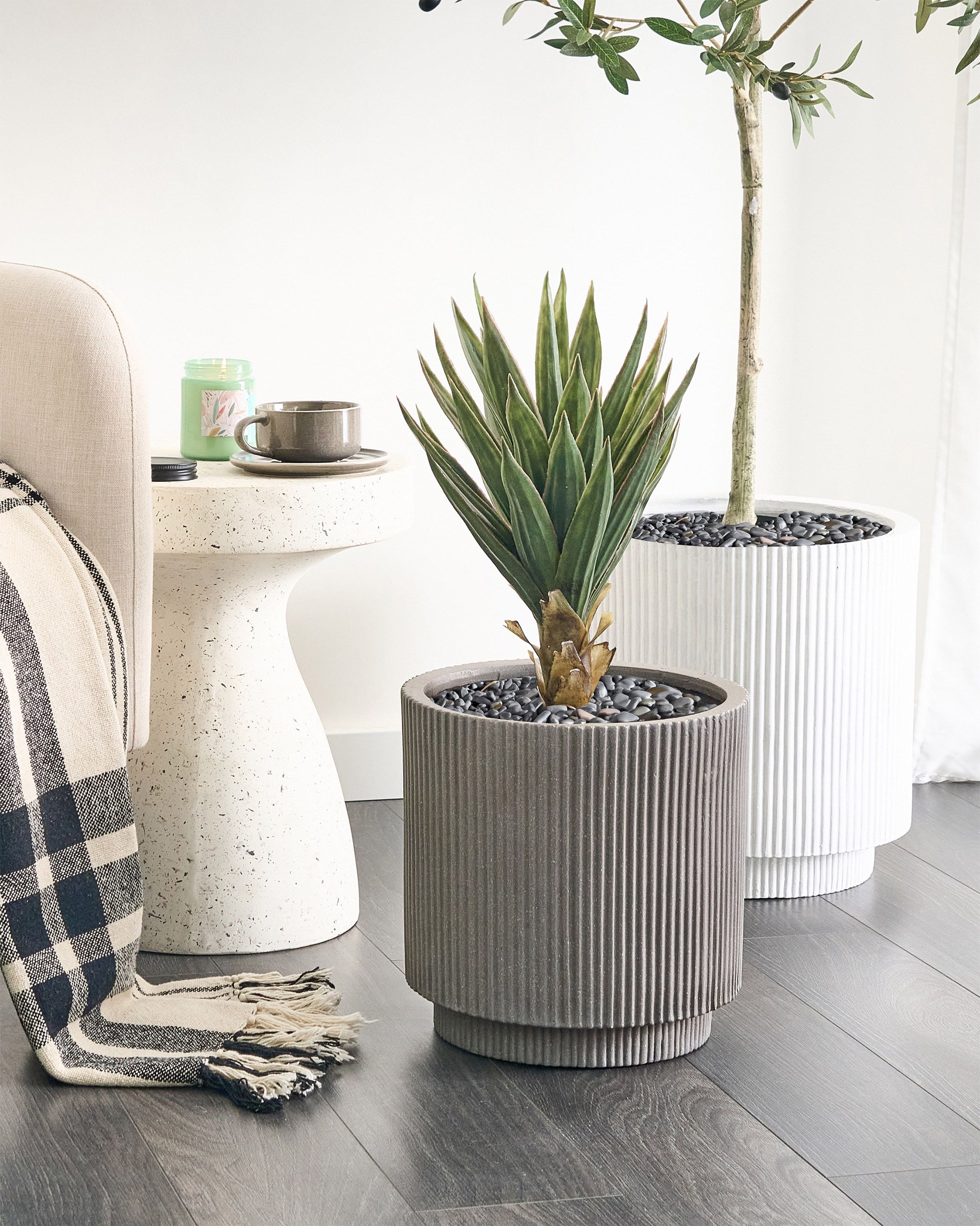 Plant Pot DARIA 30 cm Taupe