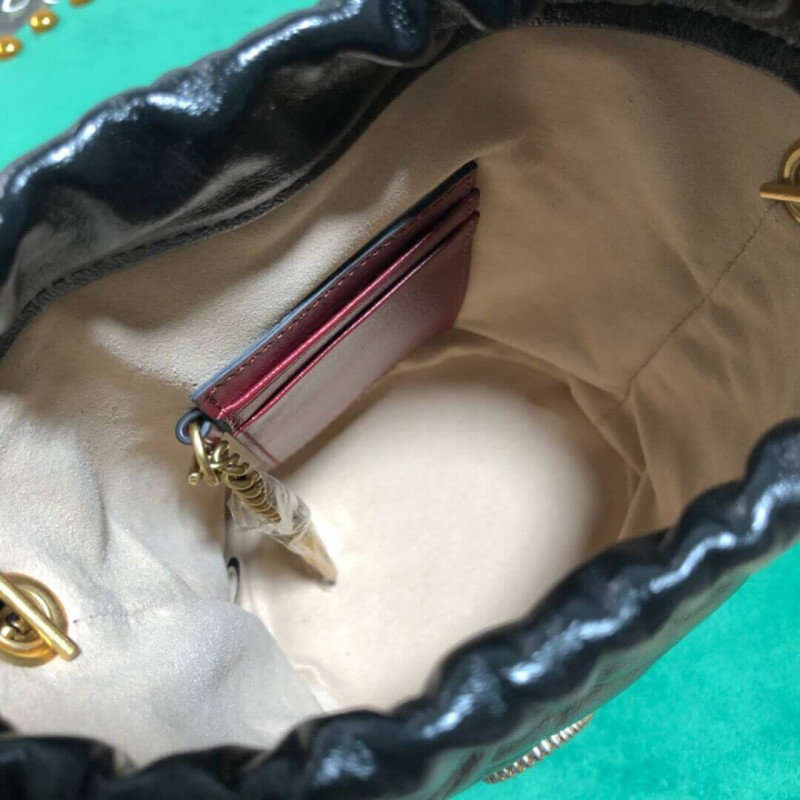 Replica Gucci Gg Marmont Mini Bucket Bag 575163 Black1:1High-quality replica