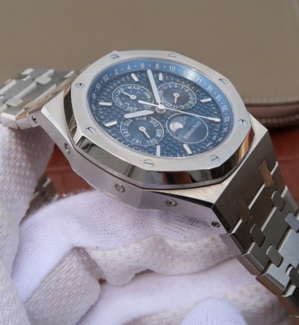 Replica Audemars Piguet JF Royal Oak 41mm 26574 SS Blue Dial SS Bracelet A5134 - Top club