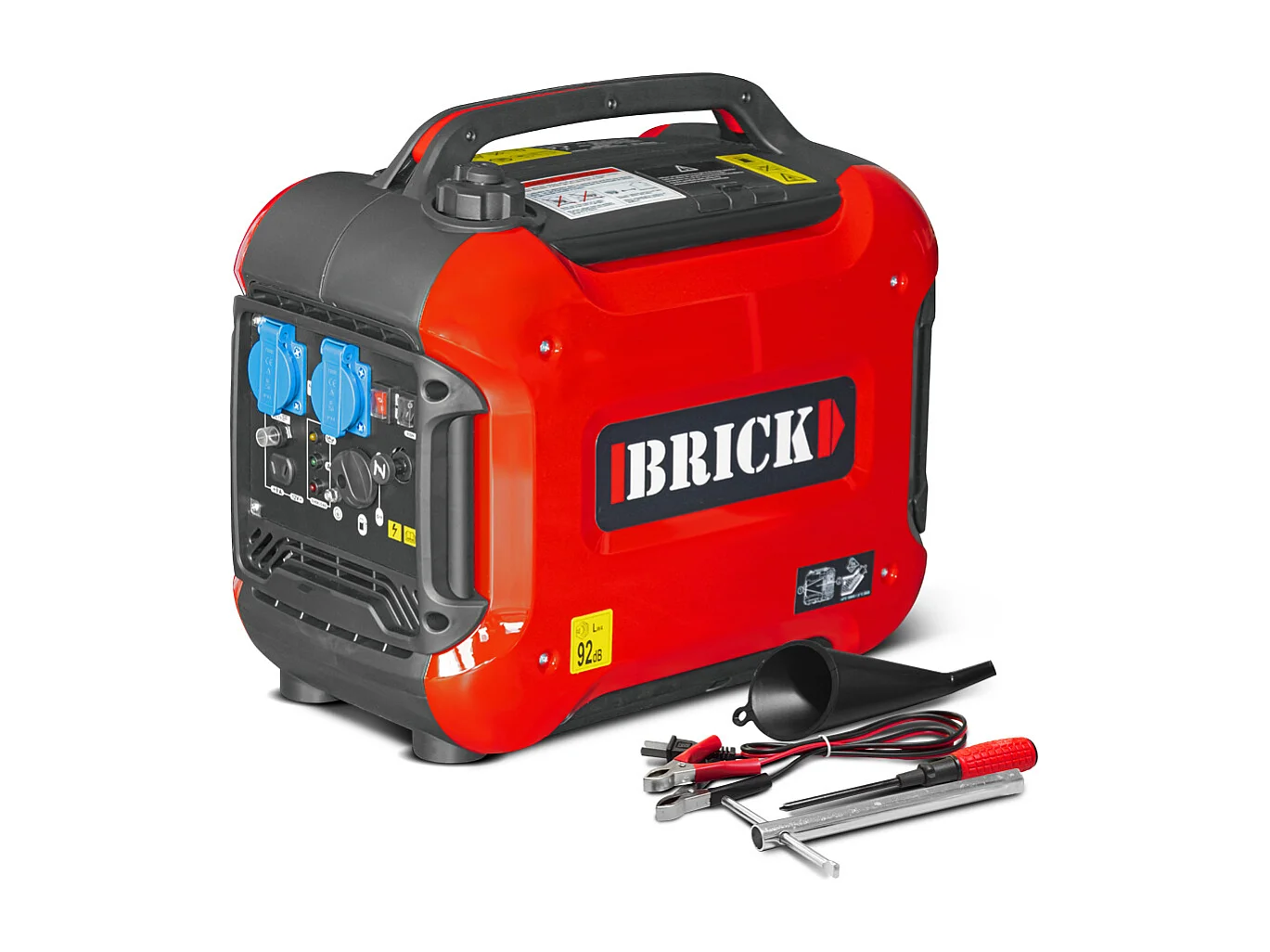 Groupe électrogène inverter silencieux max 1880W - 2 prises - Brick