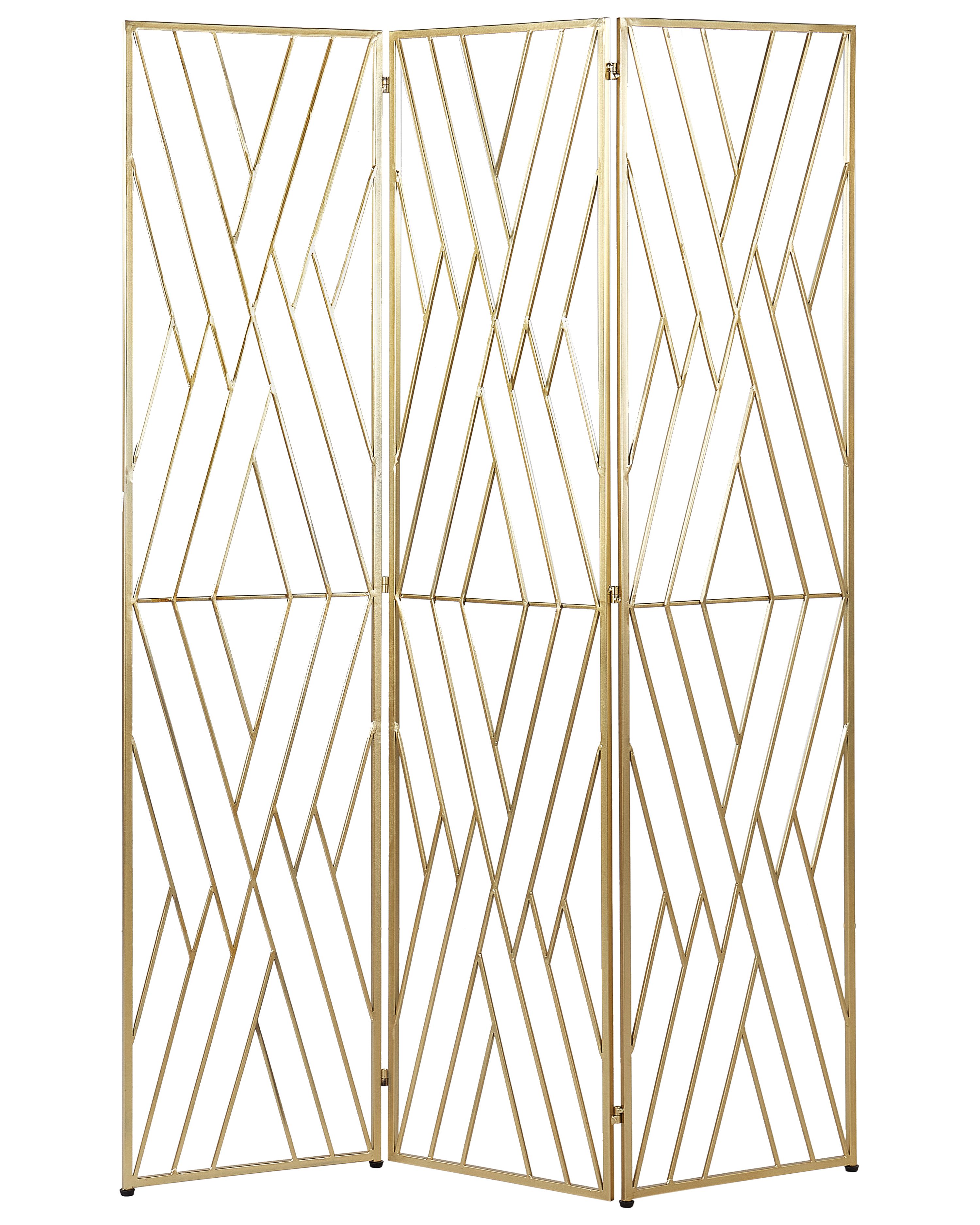 3 Panel Room Divider ASOLO Gold 117 cm 170 cm