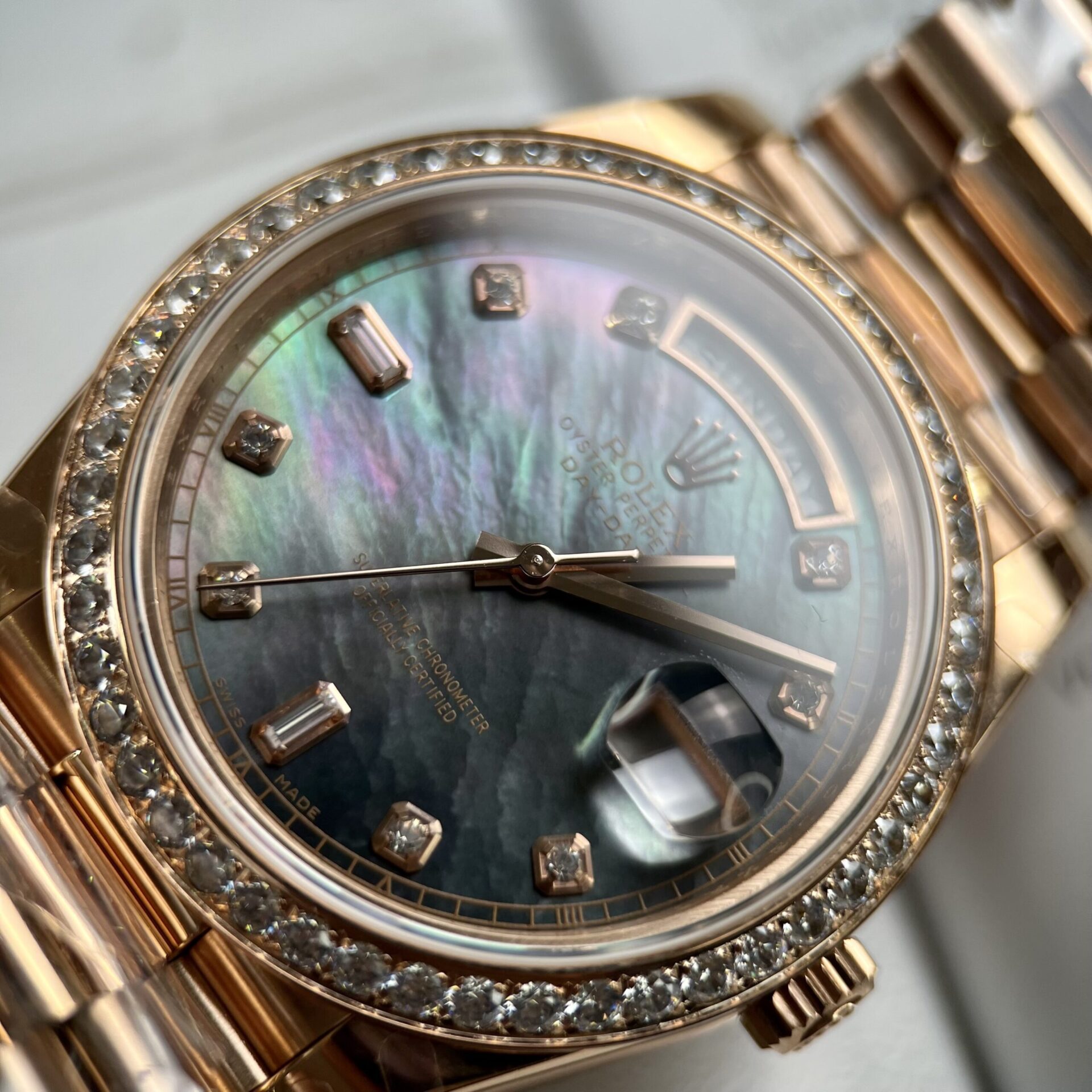 Rolex Day-Date Fake Watch Mother Of Pearl Dial TW Factory 40mm - Top club