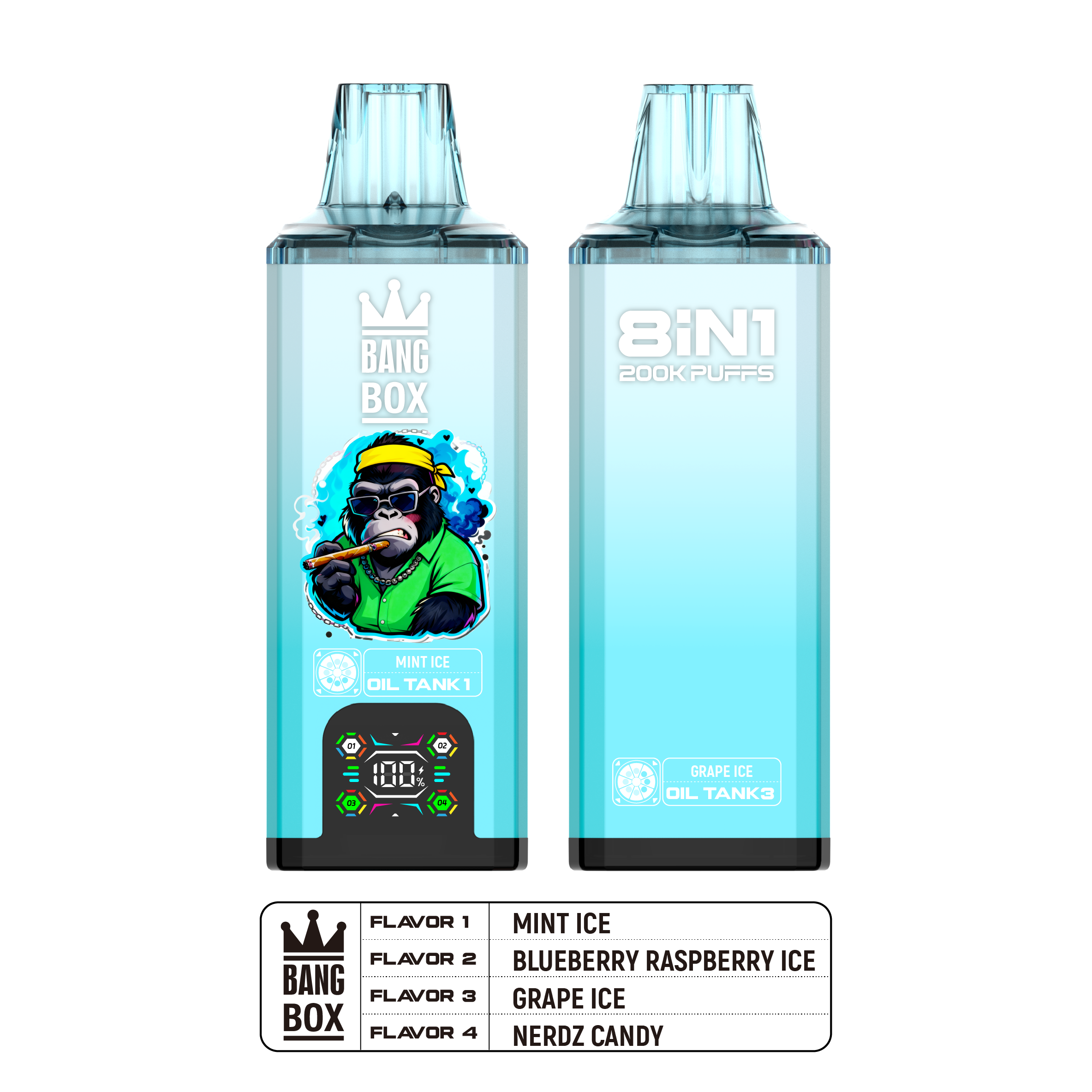 BANGBOX 200000 Puffs 8-in-1 Disposable Vape