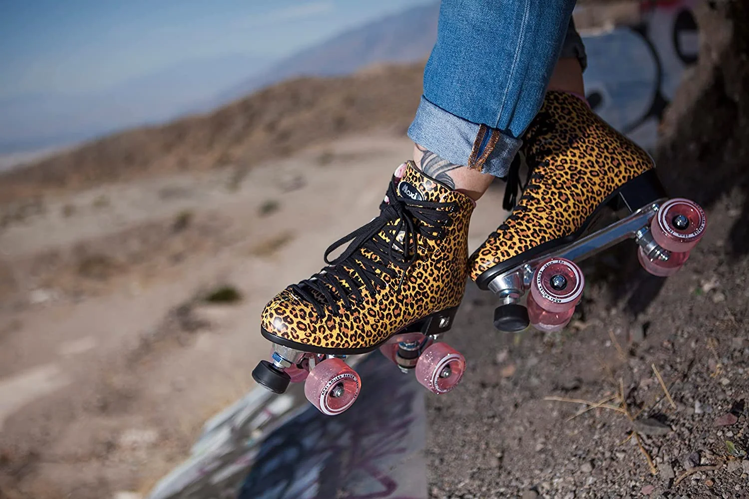 Riedell Quad Roller Skates - Jungle Leopard - Image 13