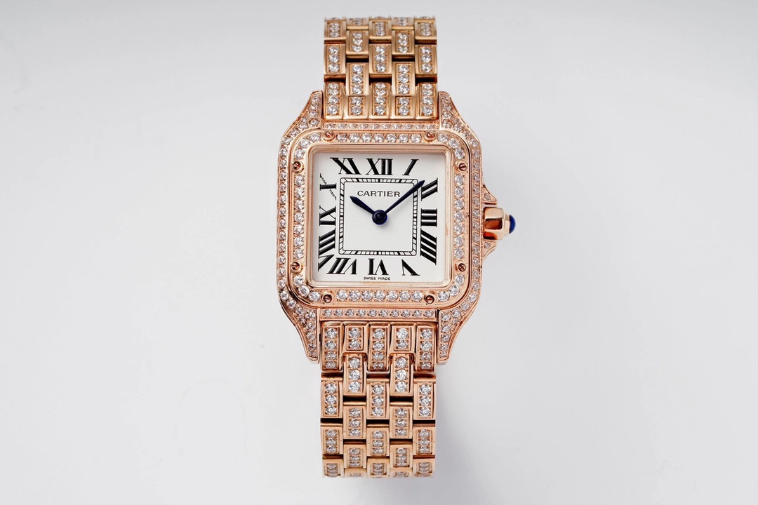 Cartier Cheetah Full of Diamonds Ladies' 37MM-Rose Gold(1:1 replica) - Top club