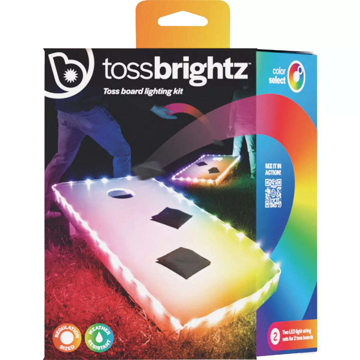 Toss Brightz Color Select LED Light Kit for Cornhole Boards