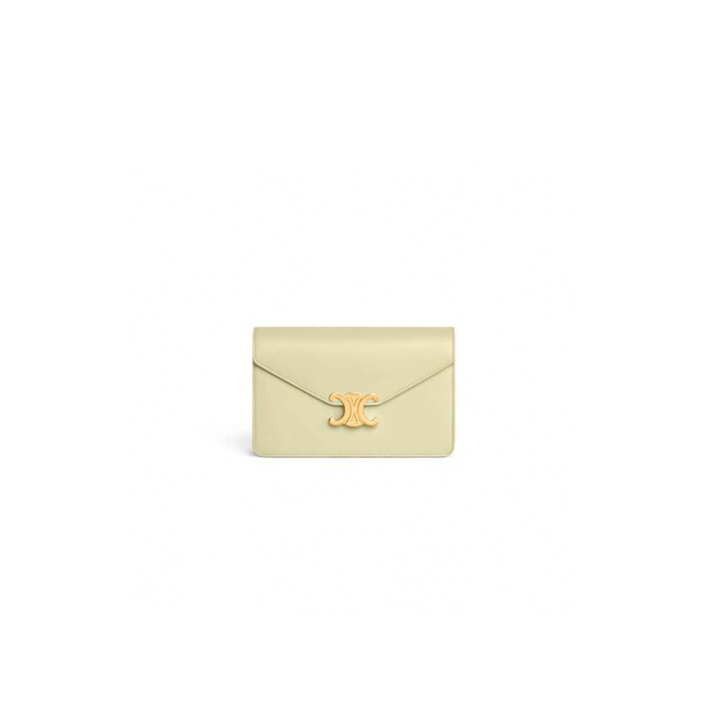 Celine Wallet On Chain Margo in Shiny calfskin Bag