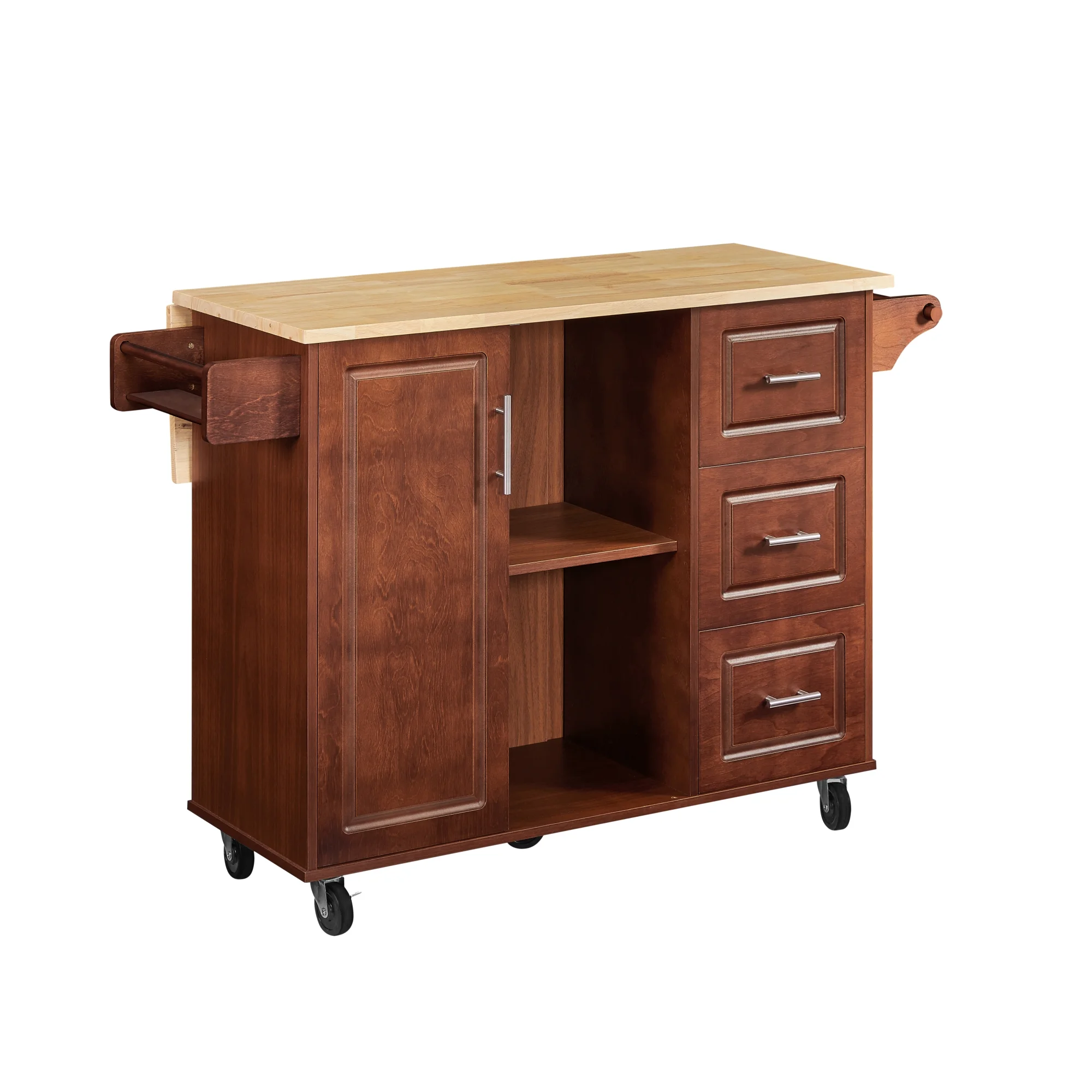 Mobile Kitchen Island Cart - Space-Saving Design, Versatile Functionality, Convenient Storage, Smooth Mobility, Multipurpose Usage, Ideal for Kitchen or Dining Roo