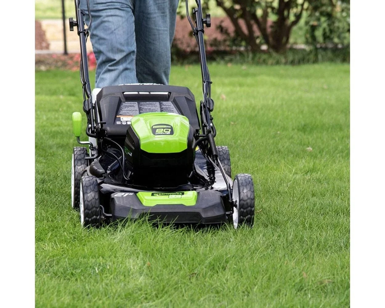 Greenworks 80V Cordless 21 in Self-Propelled Brushless Lawn Mower - Image 10 Greenworks 80V Cordless 21 in Self-Propelled Brushless Lawn Mower - Image 10