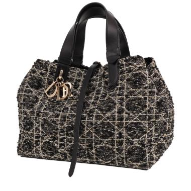 Dior Toujours shopping bag in navy blue Oblique denim canvas and navy blue leather1:1High-quality replica