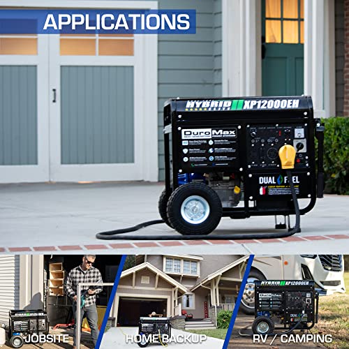DuroMax Dual Fuel Generator 12,000W Gas/Propane, 457cc 4-Stroke - XP12000EH - Image 10 DuroMax Dual Fuel Generator 12,000W Gas/Propane, 457cc 4-Stroke - XP12000EH - Image 10