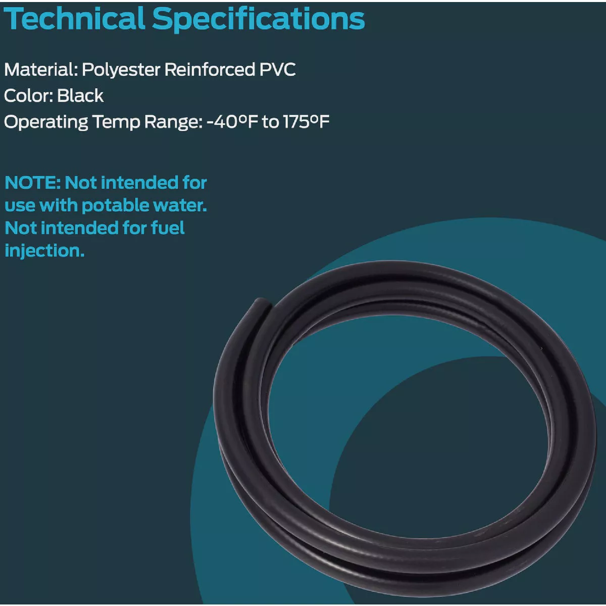 EZ-Flo 10 Ft. 1/4 In. ID Fuel Hose