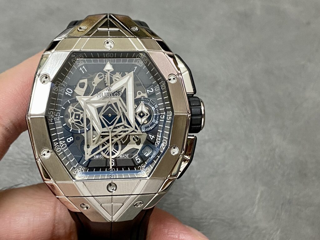 Hublot Replica Watch Spirit Of Big Bang Sang Bleu Rubber Strap 42.2mm - Top club