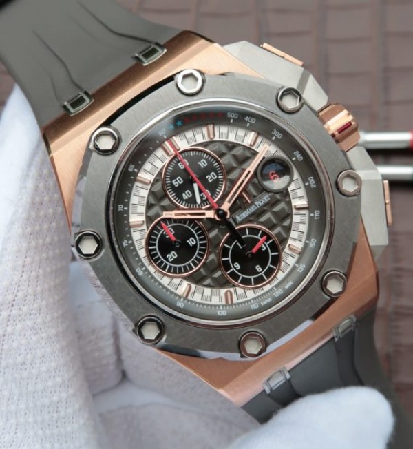Replica Audemars Piguet JF Royal Oak Offshore 26568OM RG Cermet Bezel Michael Schumacher - Top club