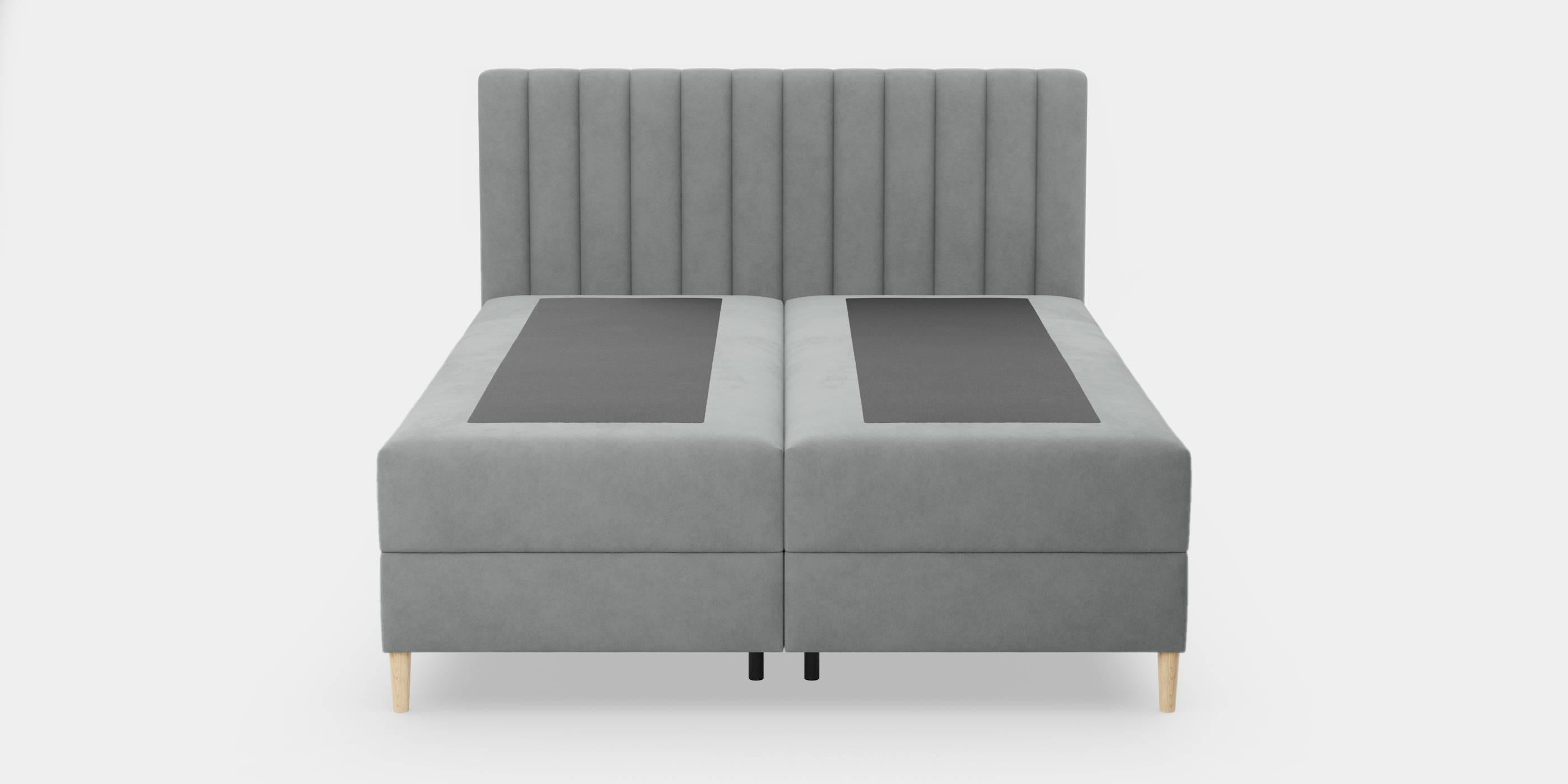 Blokker Pazara Boxspring met Opbergruimte 160 x 200 cm - Grijs / Zwart
