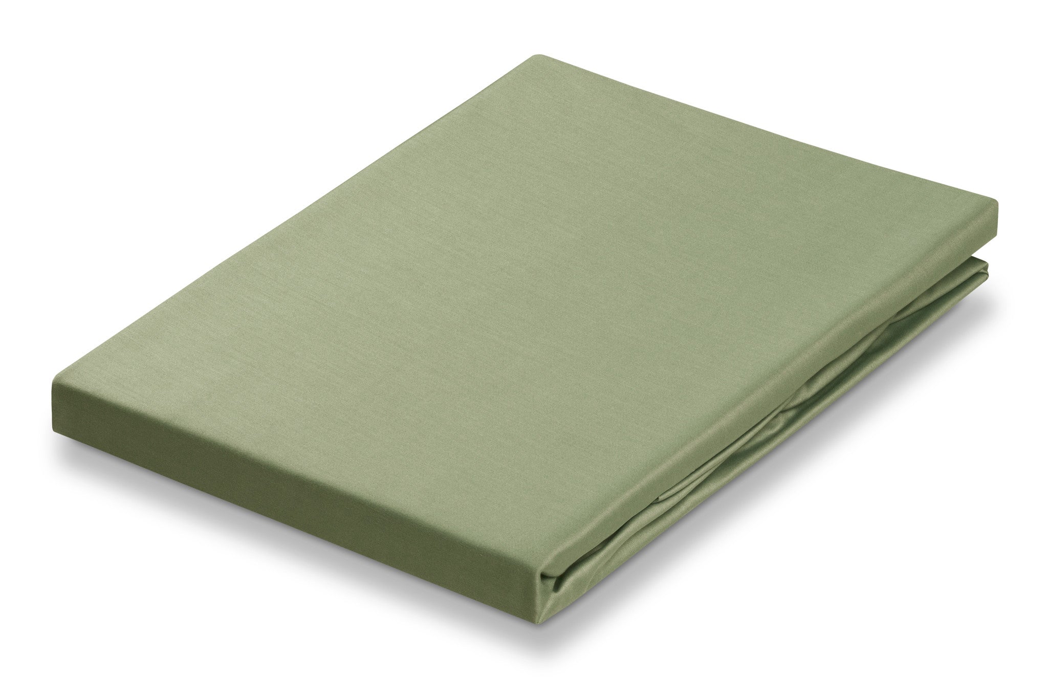 Satin Soft Hoeslaken Light Olive   160 x 200 cm   Groen   Satijnkatoen