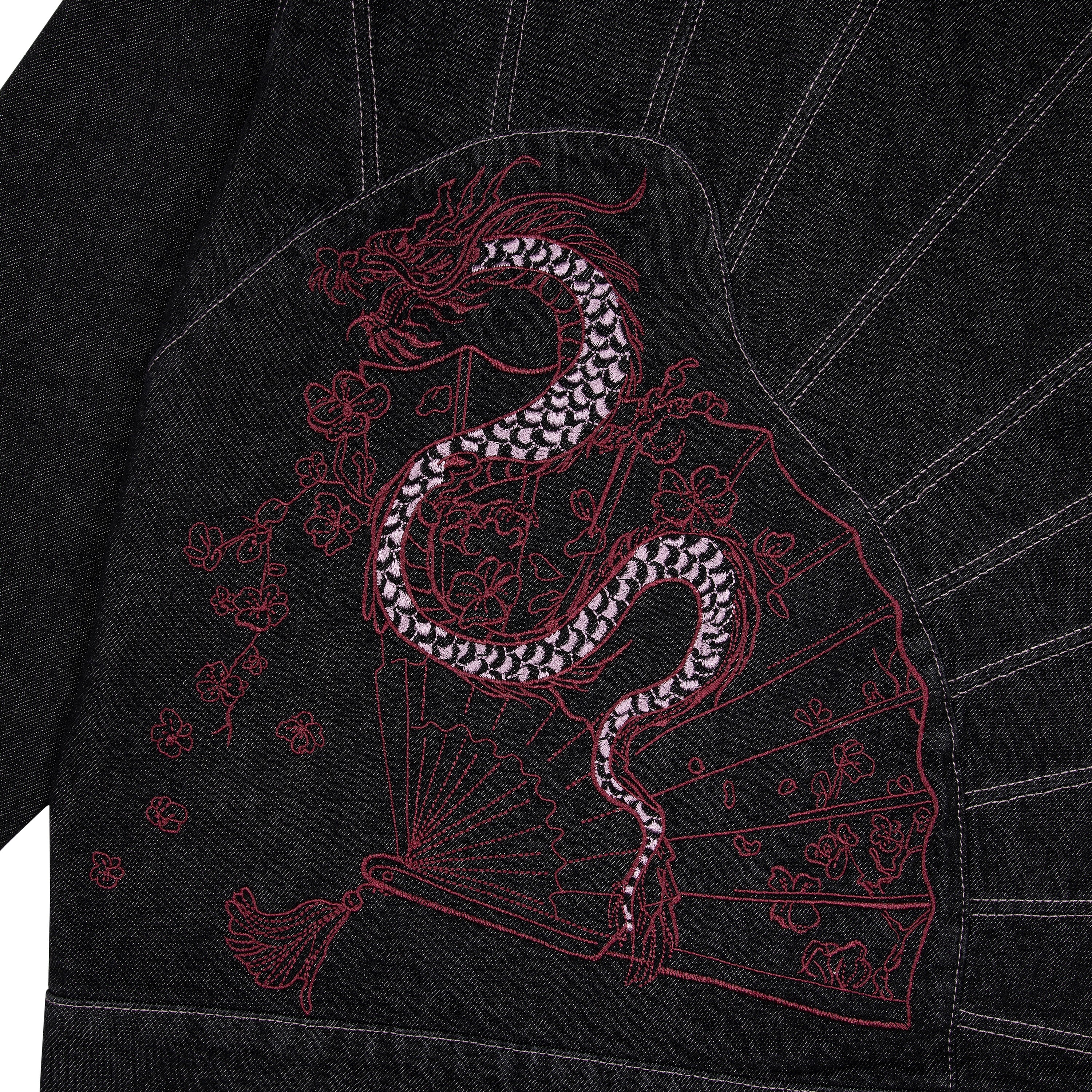 "yakuza" raw denim Jacket