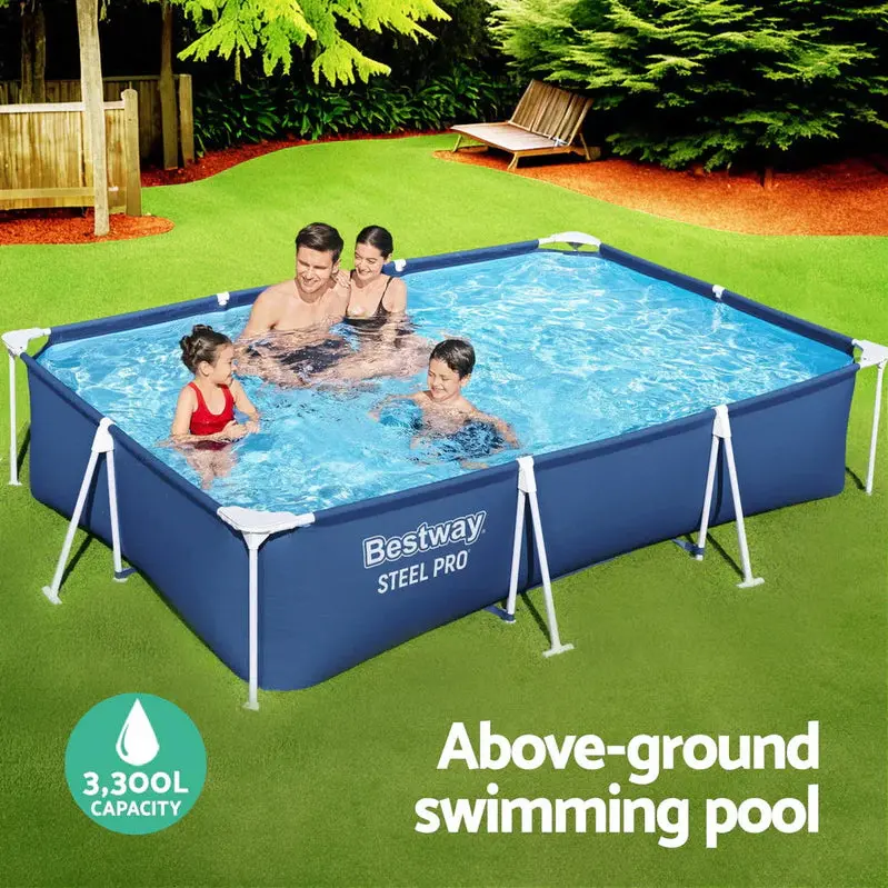 Bestway Steel-Frame Above-Ground Swimming Pool With Filter Pump - Rust-Resistant Build - Image 5 Bestway Steel-Frame Above-Ground Swimming Pool With Filter Pump - Rust-Resistant Build - Image 5