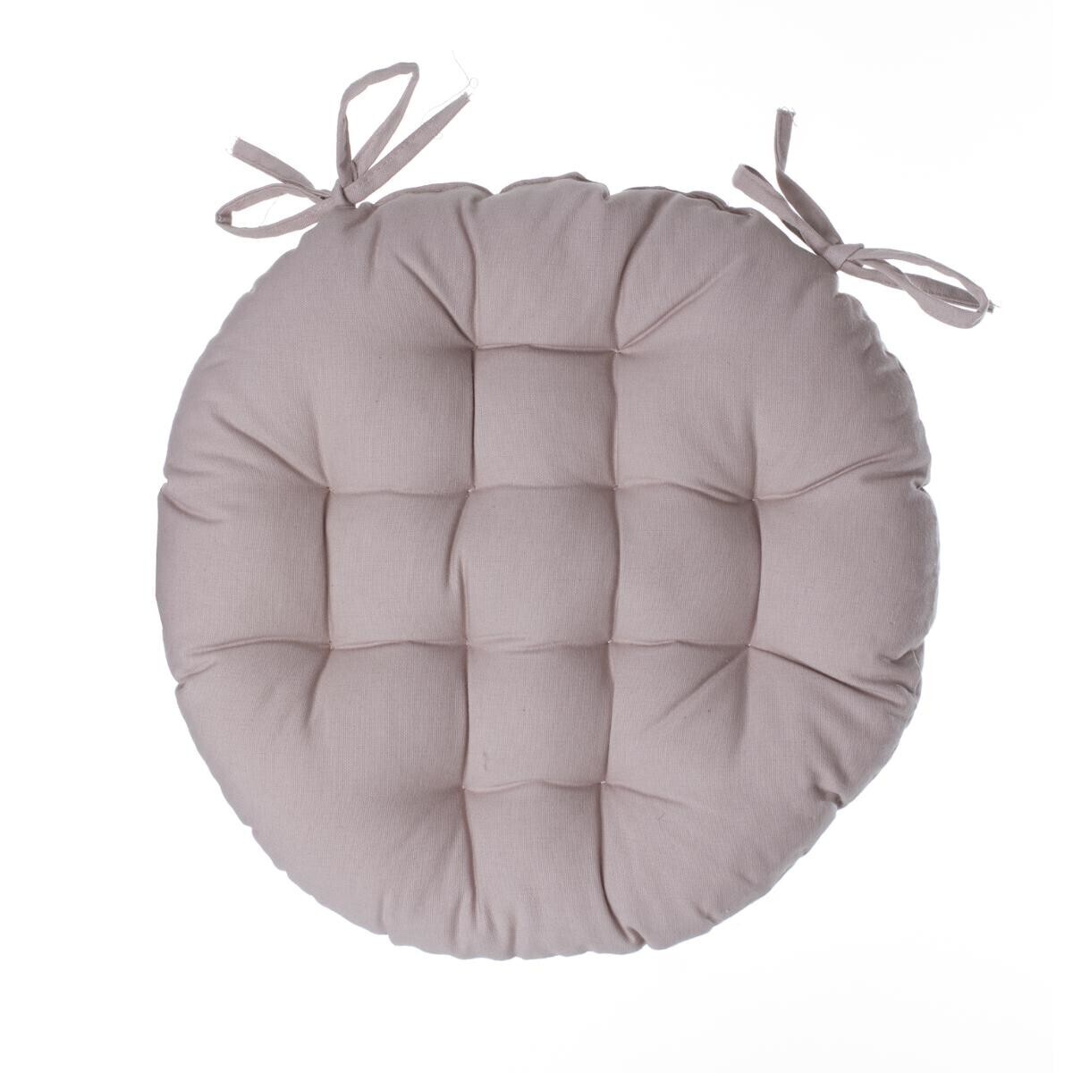 Round chair cover Beige, &Oslash; 38 cm