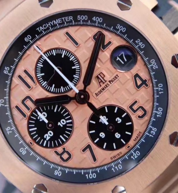 Replica Audemars Piguet JF Royal Oak Offshore Gold Theme 26470OR RG Bracelet A3126 - Top club