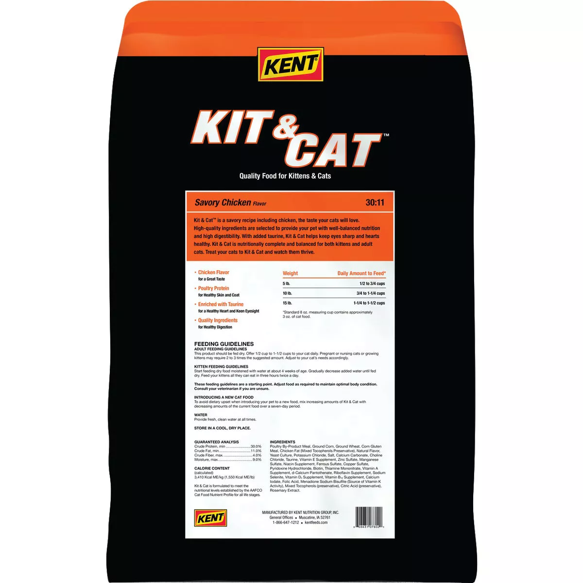 Kent Kit & Cat 20 Lb. All Ages Dry Cat Food