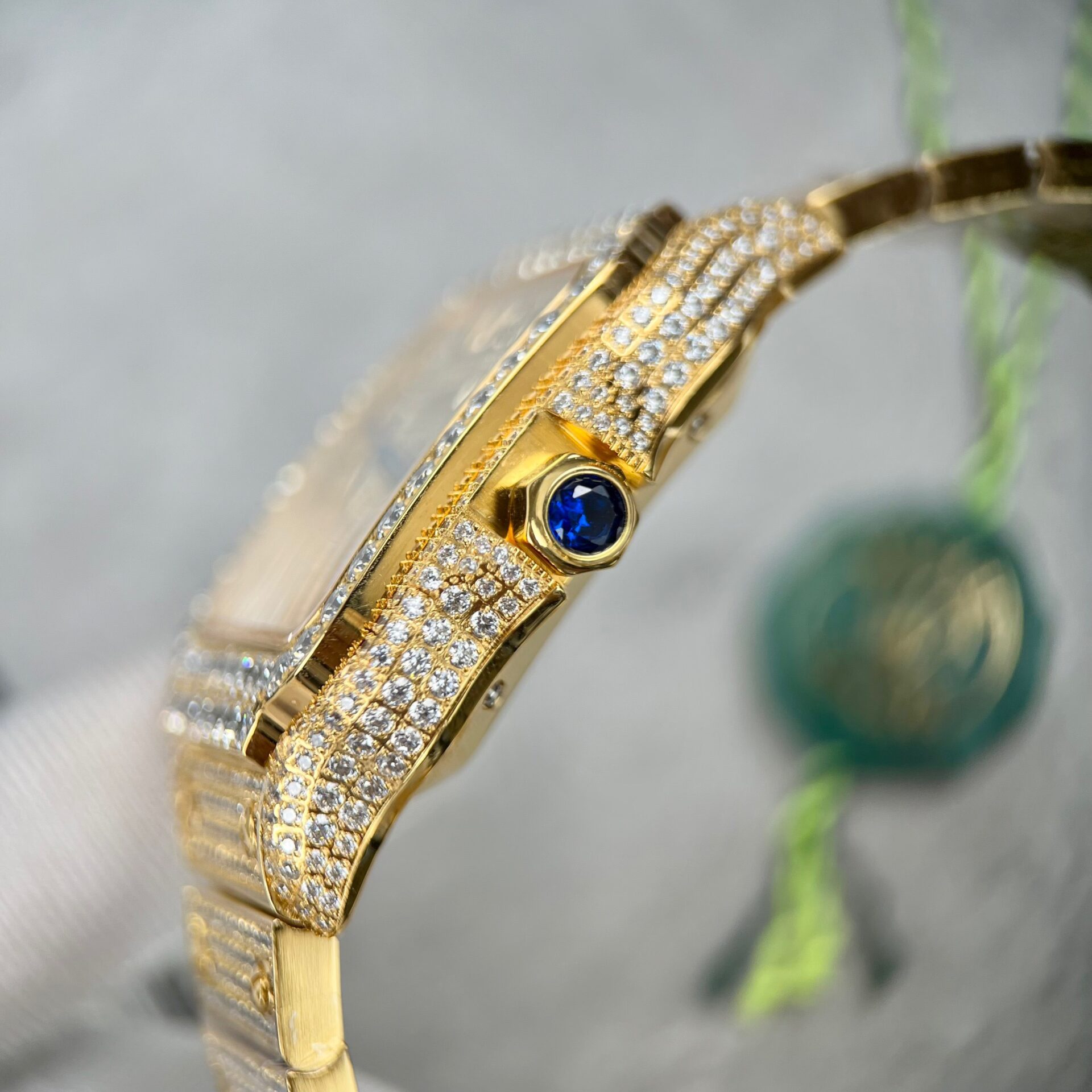 Cartier Santos Replica 1:1 Watch With Stone BV Factory 39.8mm - Top club