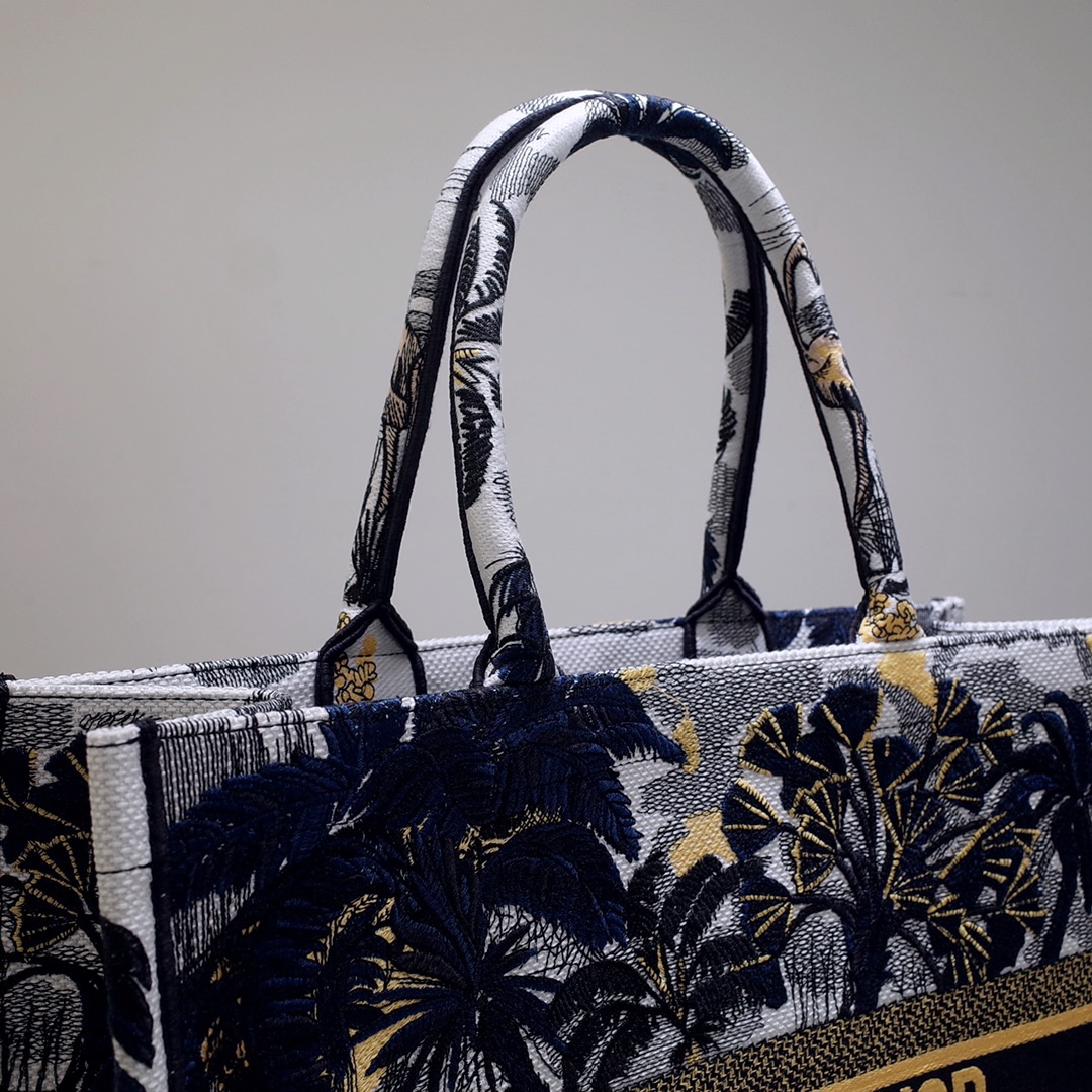 Christian Dior Large Dior Book Tote Black Multicolor, For Women, Women’s Handbags 16.5in/42cm CD1:1High-quality replica