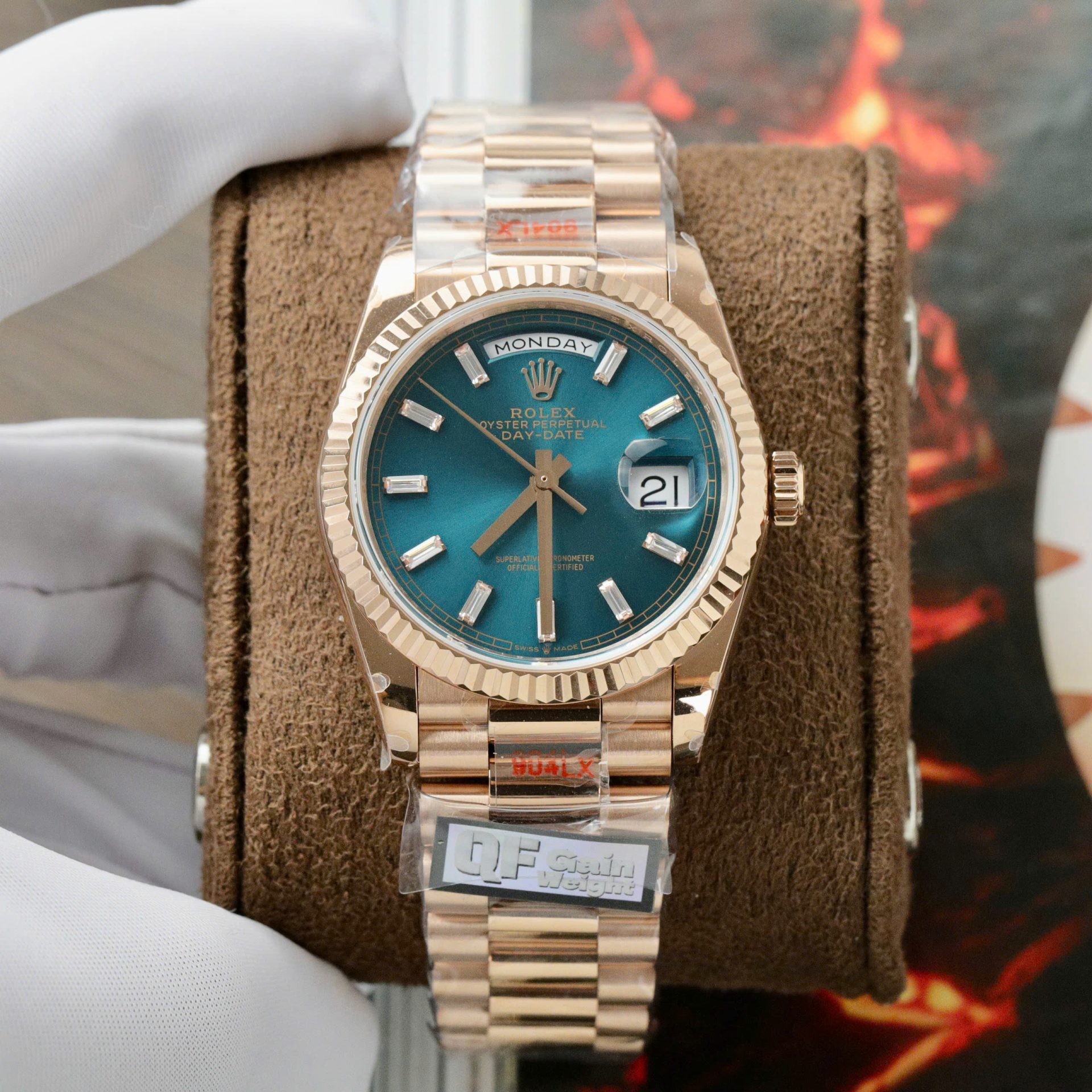 Rolex Day-Date 128235 Best Replica Watch Weight 158 Grams QF Factory 36mm - Elite Watch Atelier