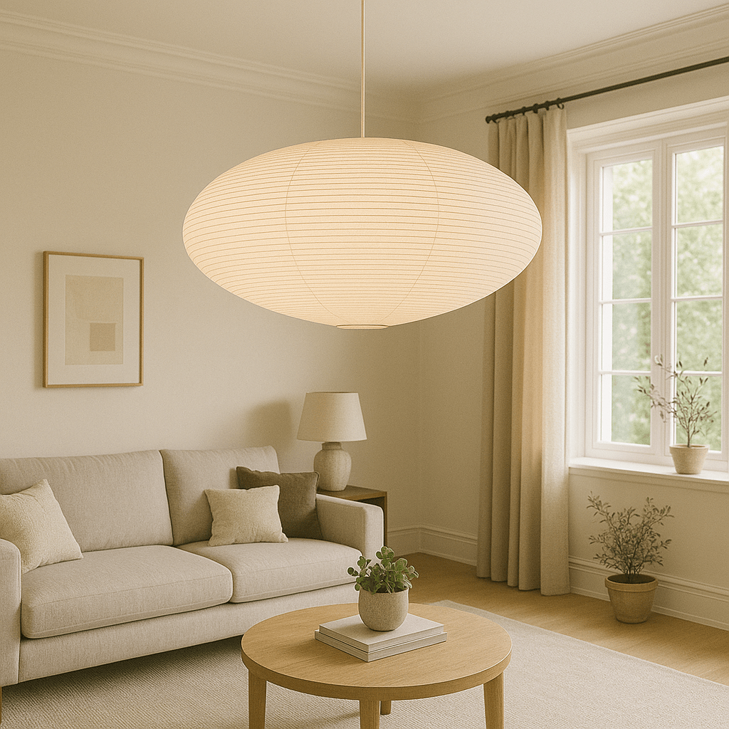 WabiLoom – Handgemaakte Papieren Hanglamp in Japanse Stijl