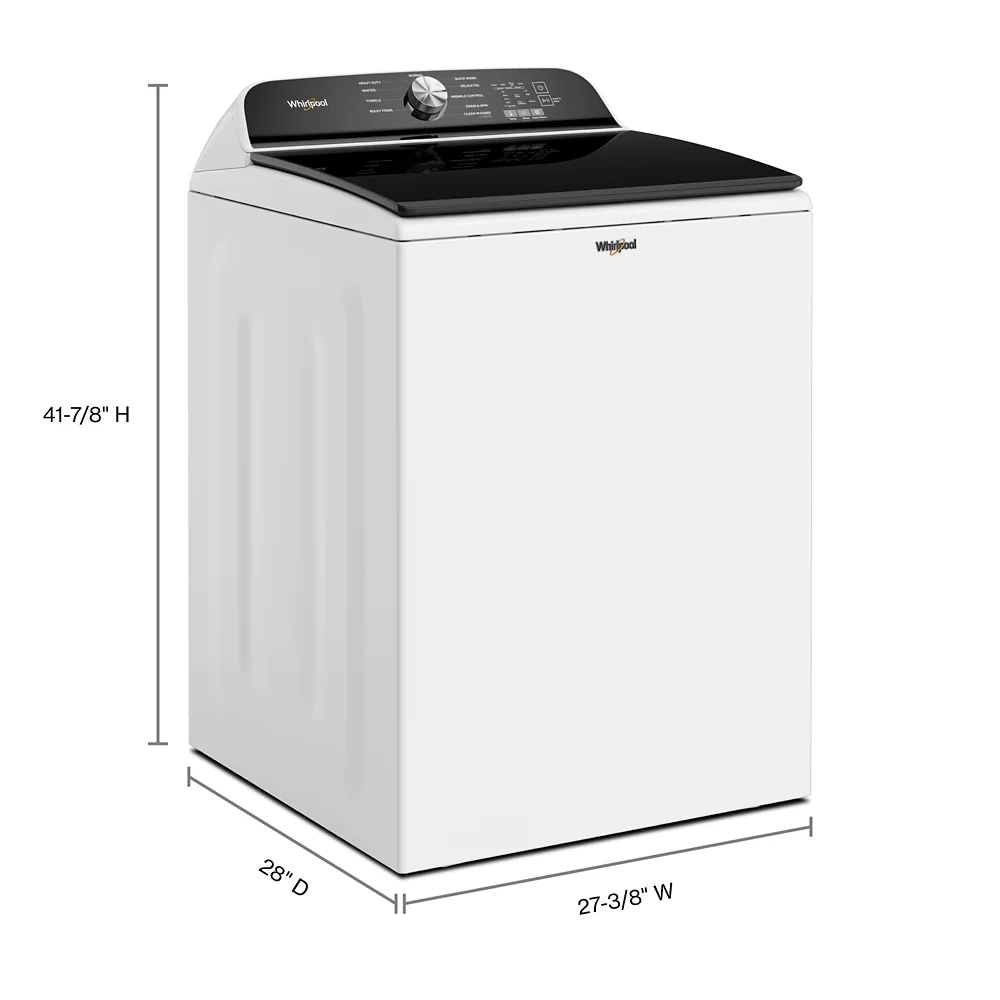 WHIRLPOOL WTW6150PW HIGH EFFICIENCY TOP LOAD WASHER Black - Image 3