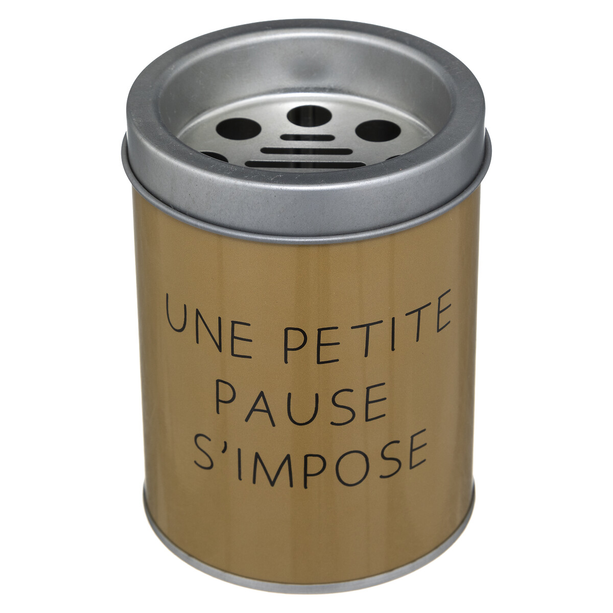 Ashtray "Messages", metal D.7,5 cm