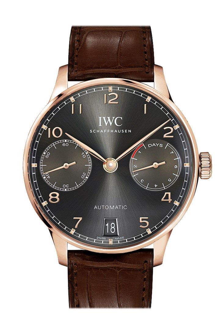 IWC Portugeiser Slate Grey Dial 18K Rose Gold Automatic 42mm Men's Watch IW500702(1:1 replica) - Top club