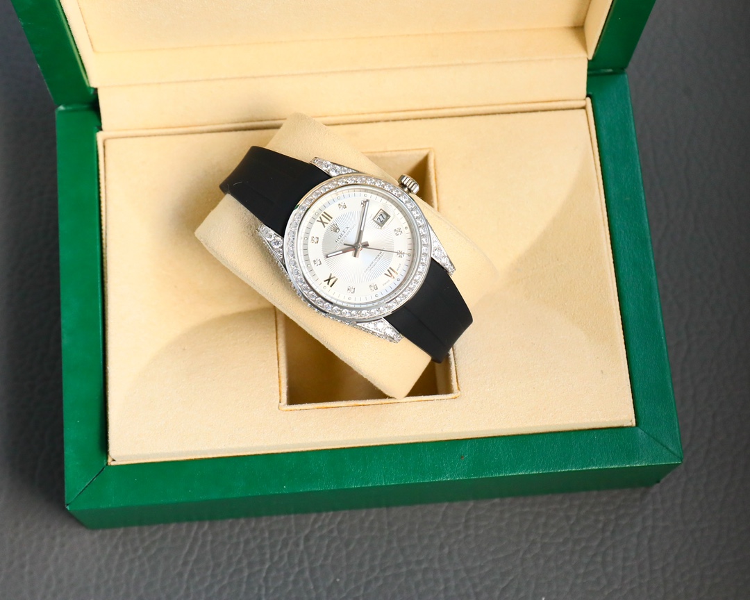 Rolex Logbook Full Luxury-Roman Diamond Dial-18k Nano-Technology 41MM-White(1:1 replica) - Top club