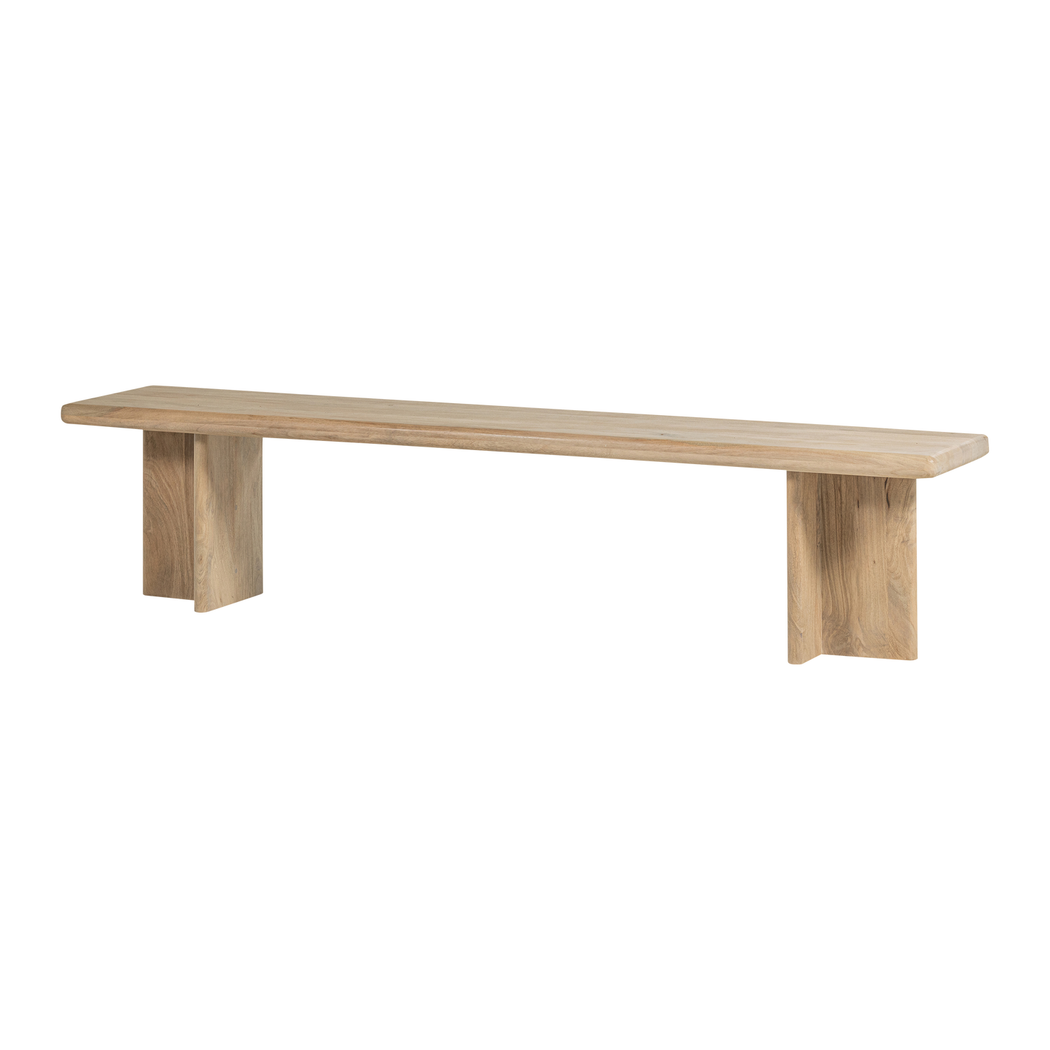 WOOOD Ato Eetbankje 180 CM - Mangohout - Naturel - 47x180x45