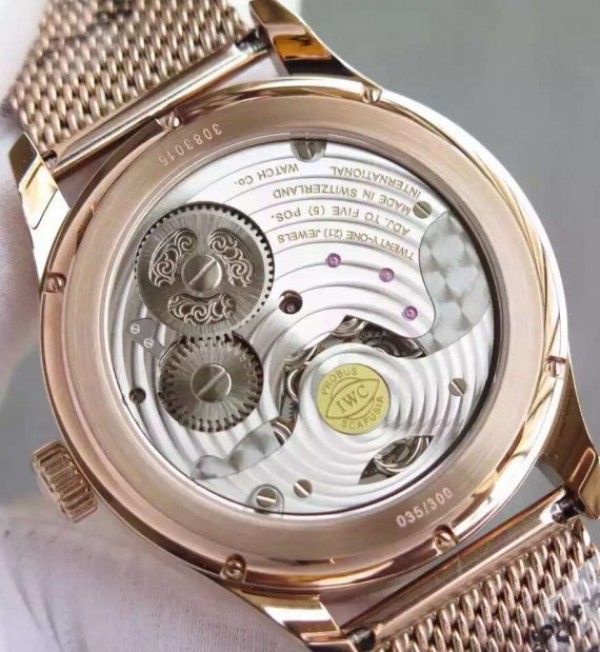Replica IWC TF Portuguese Tourbillon Moonphase RG Bracelet - Top club