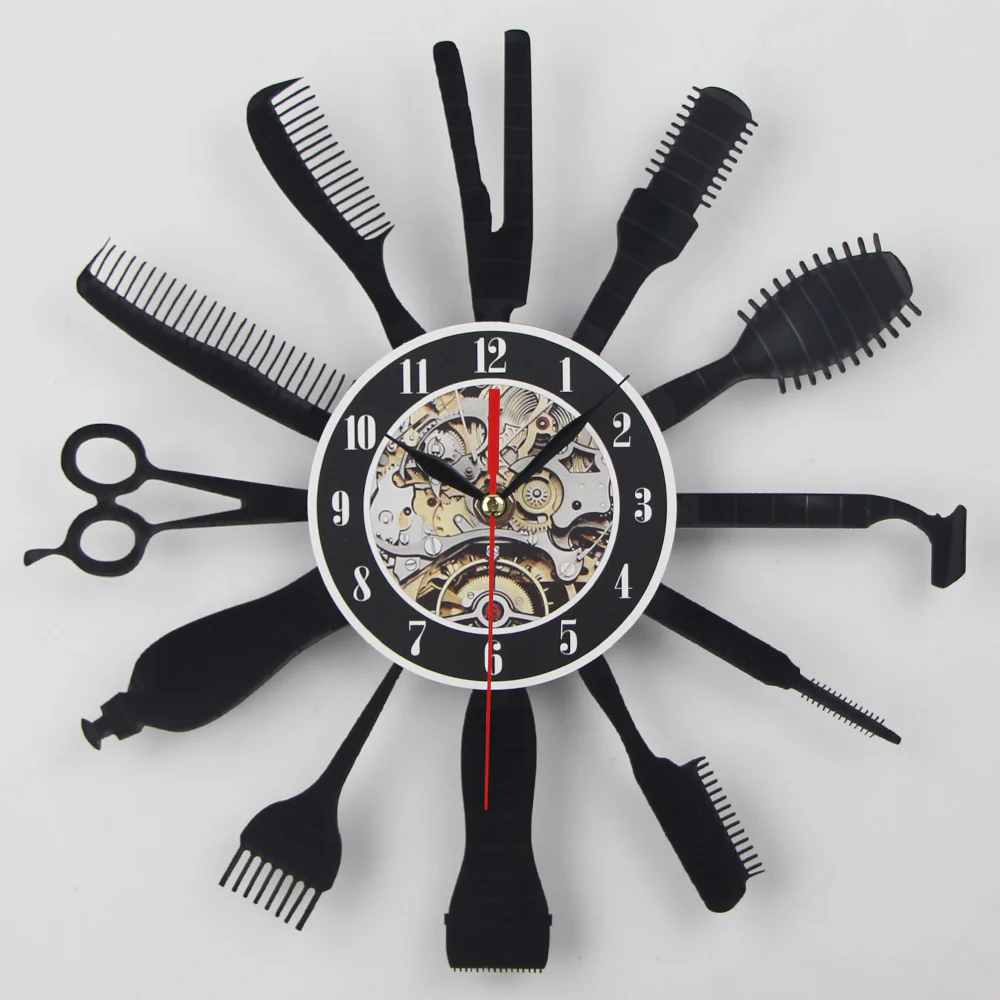 Hair Beauty Salon Wall Clock