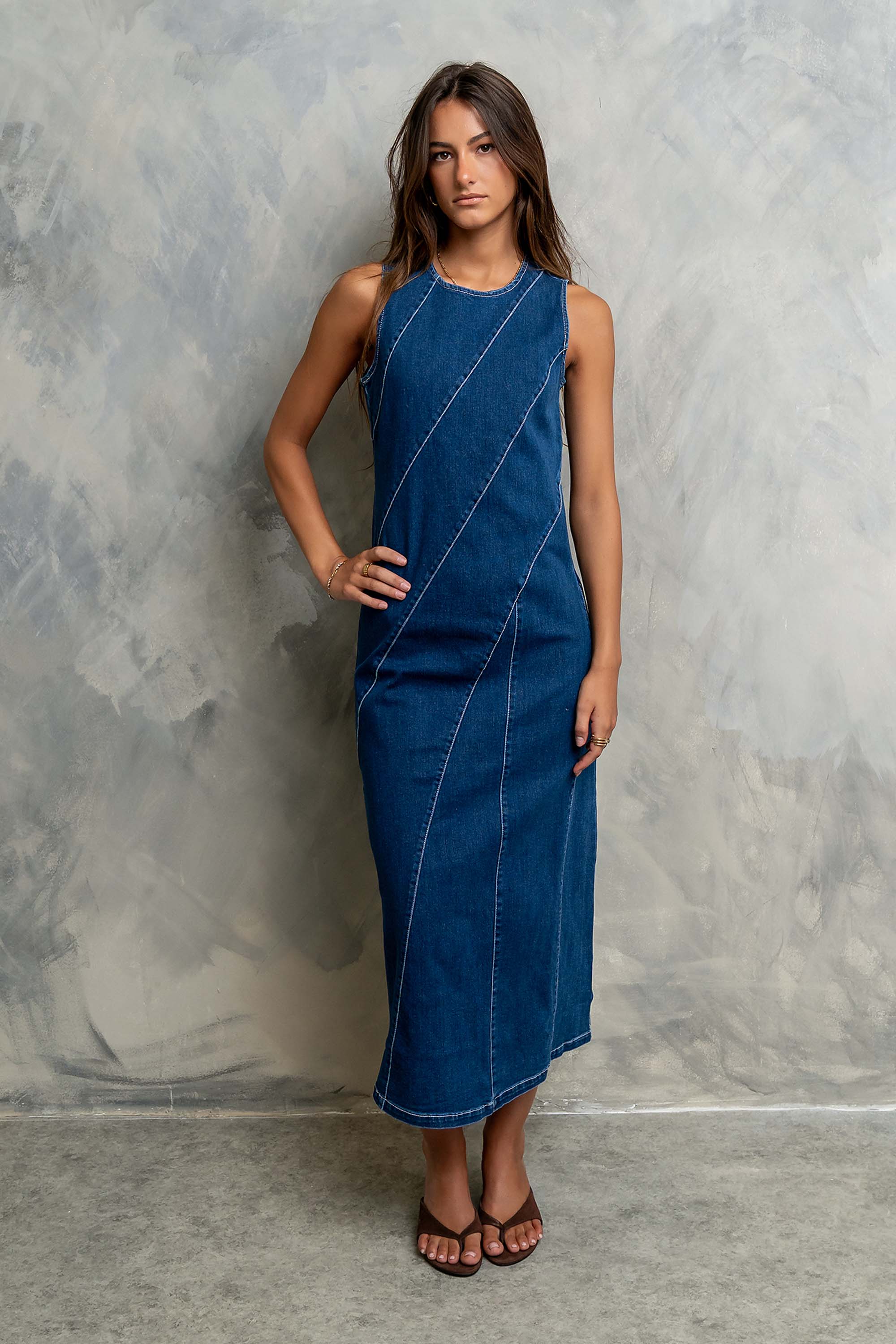 Raelynn Denim Midi Dress