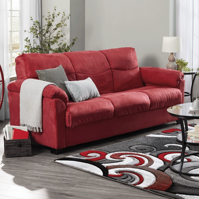 Super Plush Convertible Sofa Bed with Storage - MIDNIGHT VELVET CATALOG