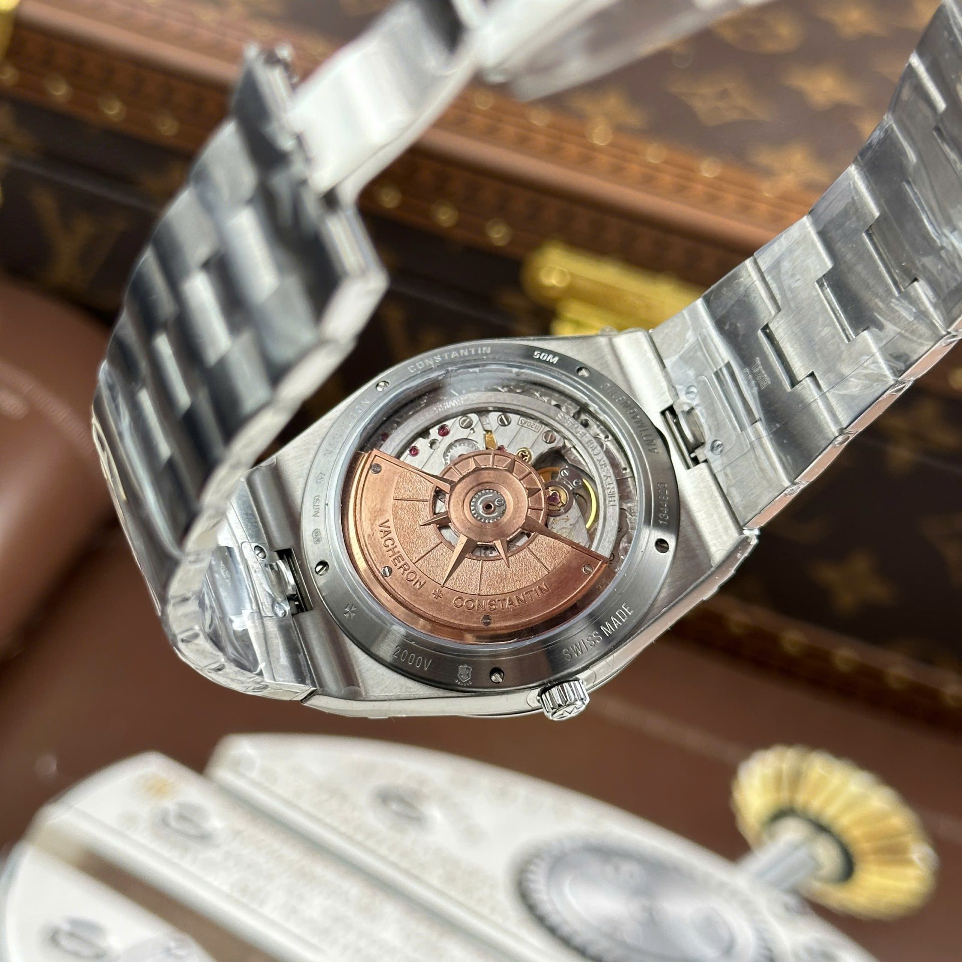 Vacheron Constantin Overseas Ultra-Thin 2000V Imitation Watches Gray Dial Metal Wire 8F Factory 40mm - Top club