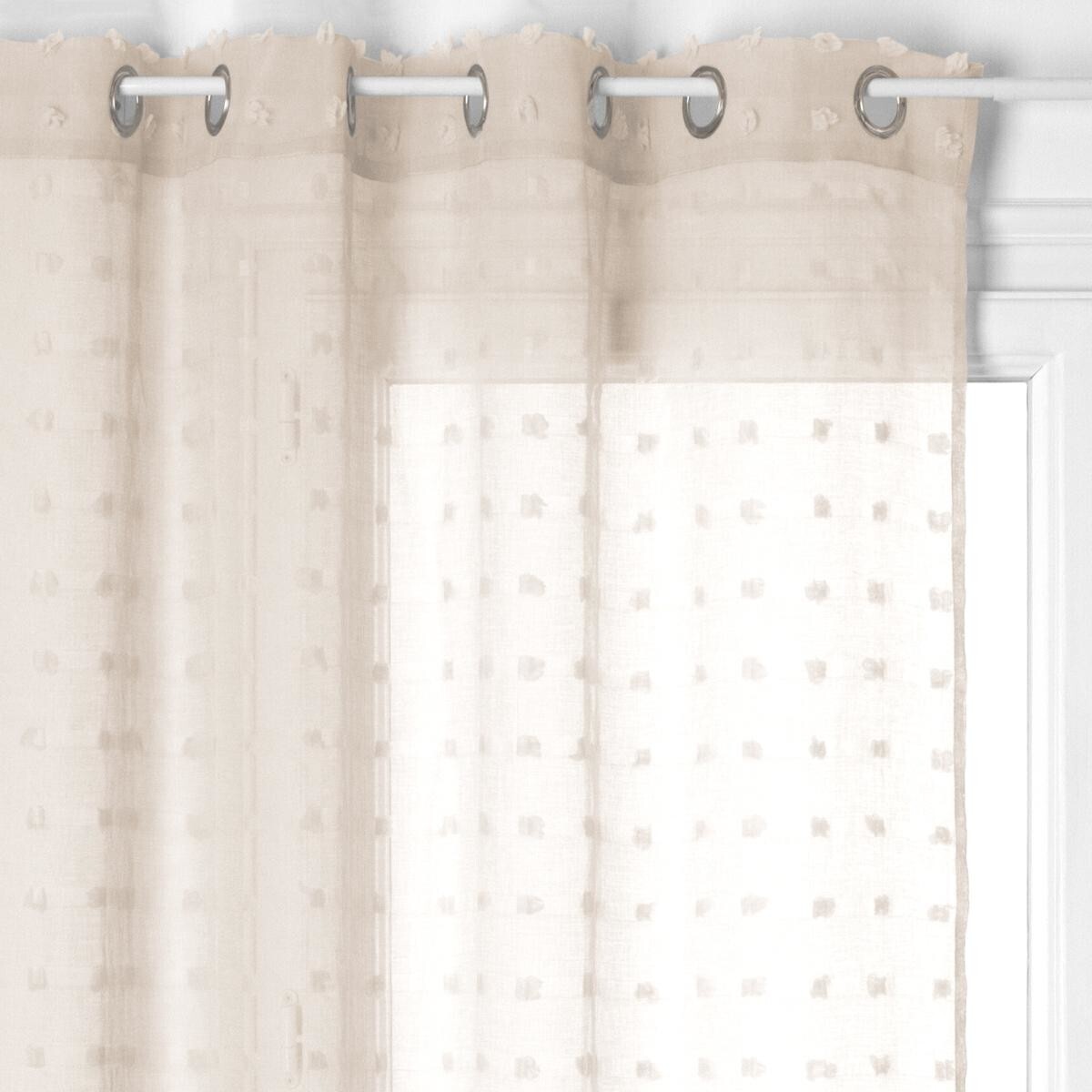 Sheer Curtain "Lily" Beige, 140x240 cm