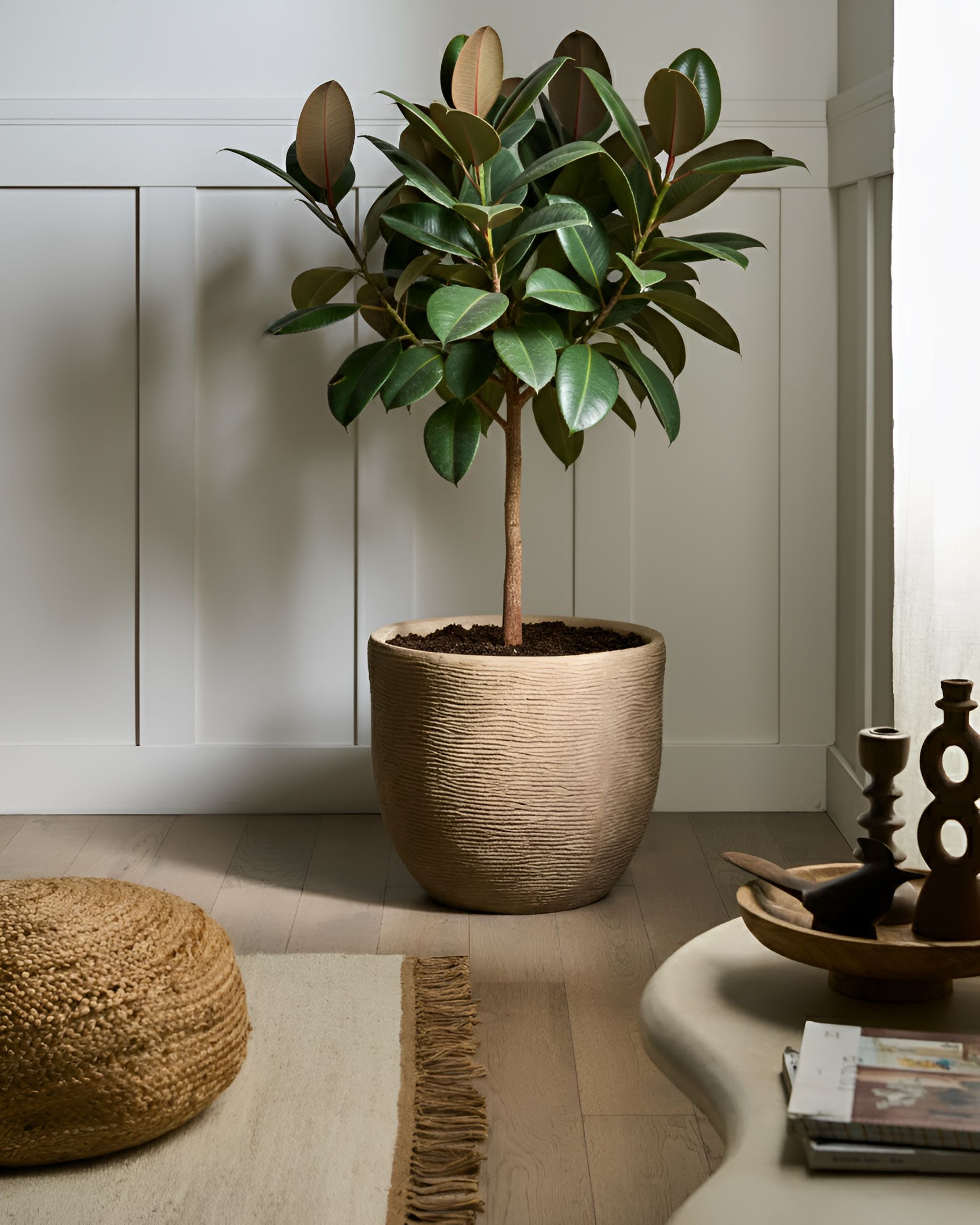 Plant Pot LIXOURI 47 cm Beige