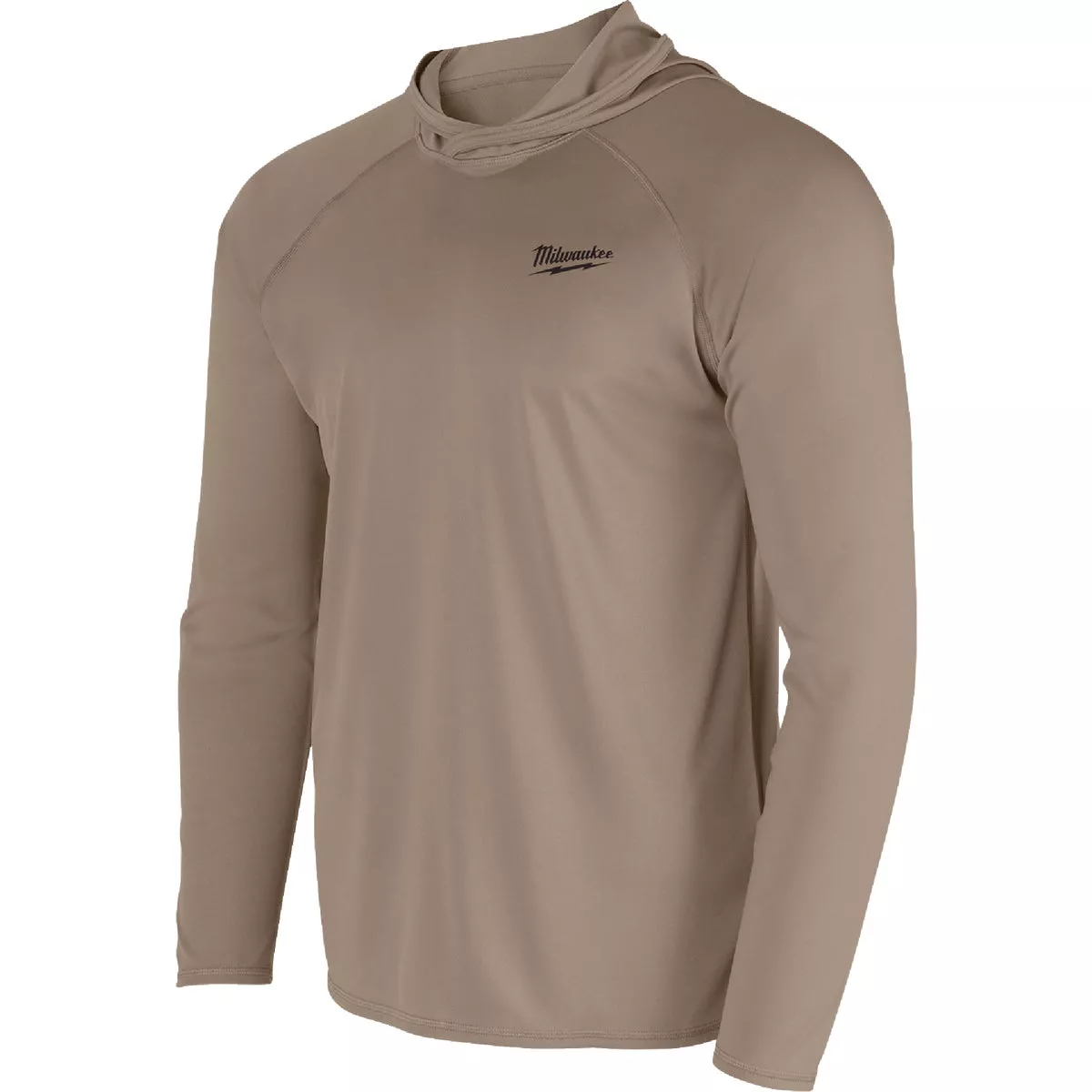 Milwaukee Workskin Medium Sandstone Hooded Men's Sun Shirt